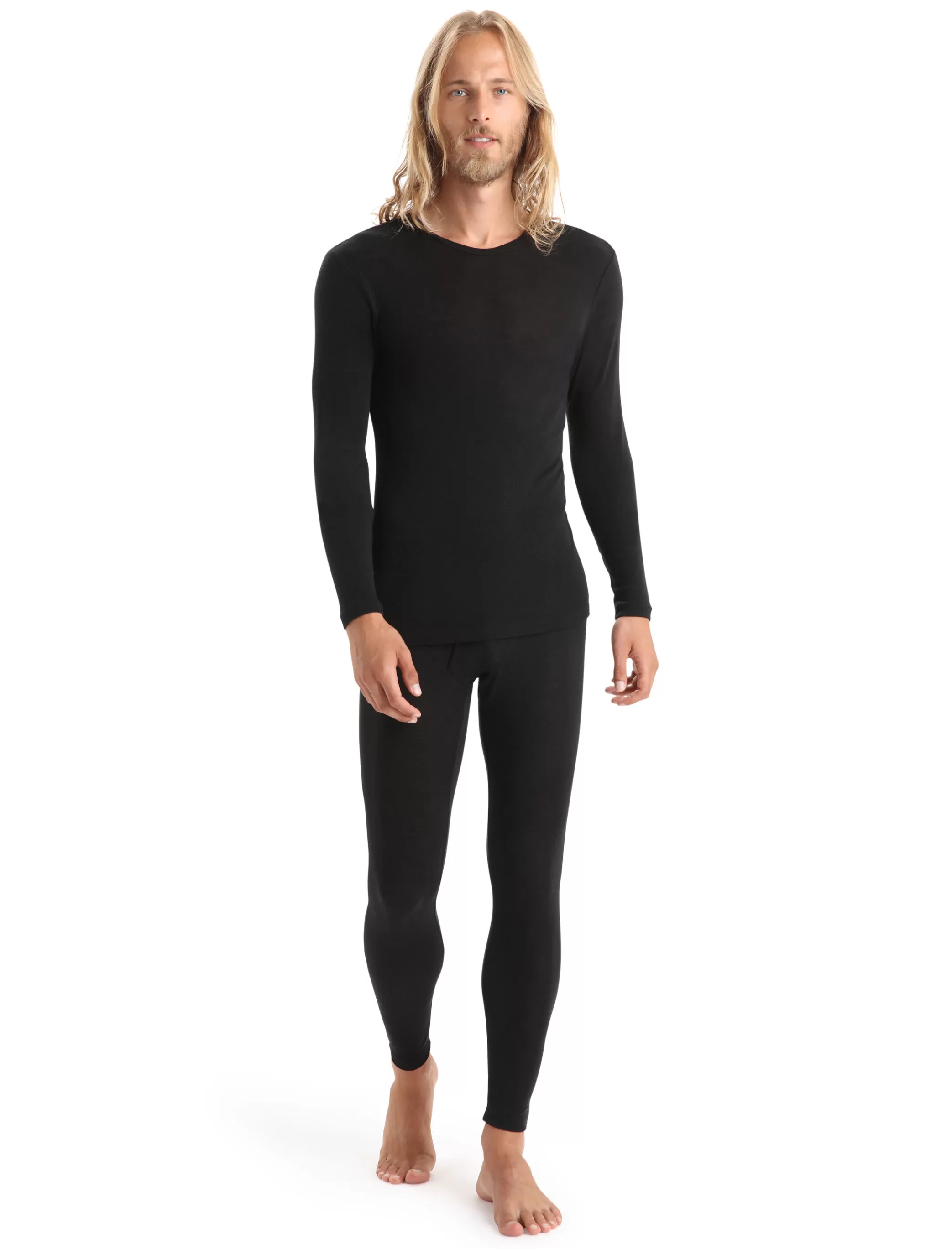 Cheap icebreaker Men'S Merino 175 Everyday Long Sleeve Crew Neck Thermal Top Black