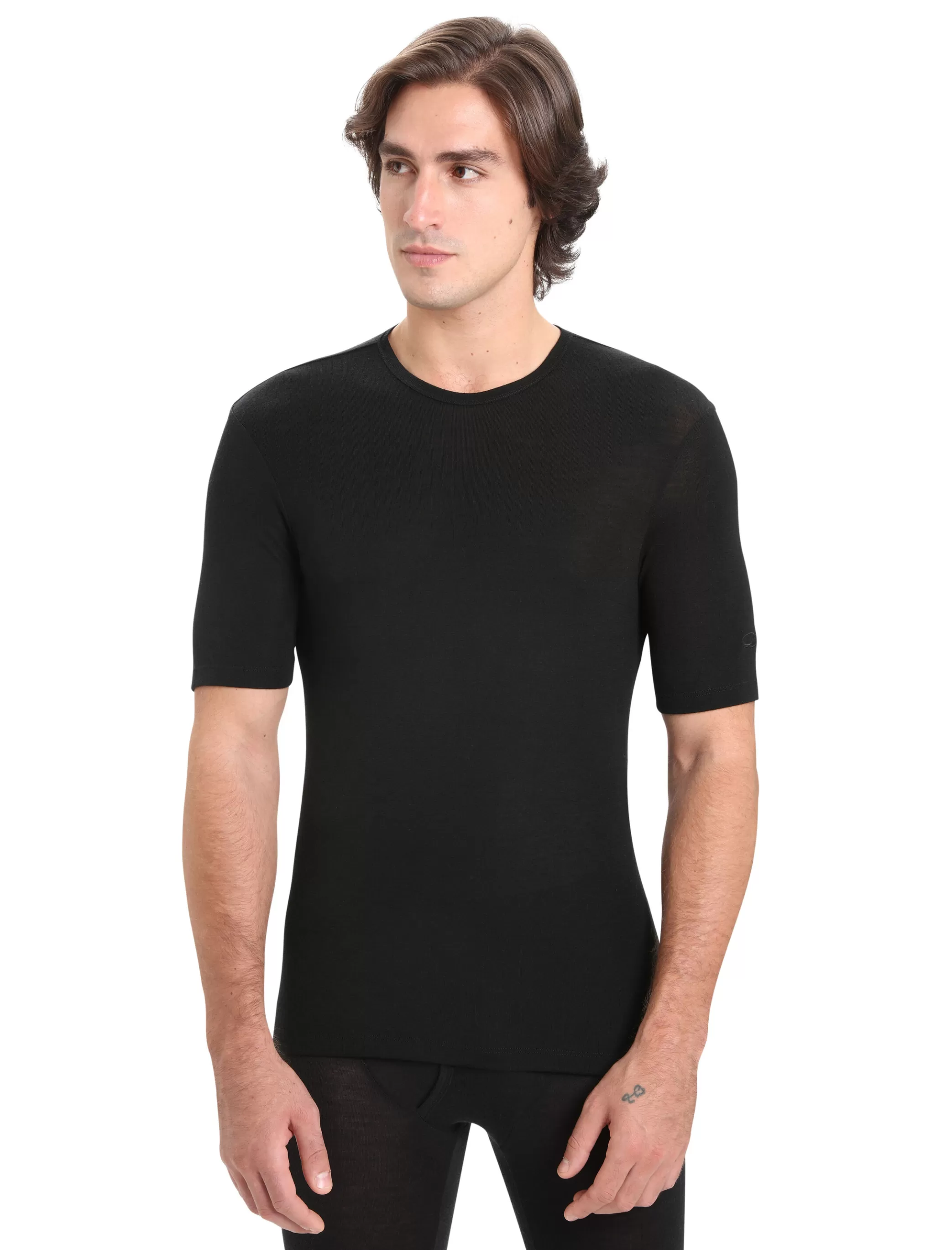 Discount icebreaker Men'S Merino 175 Everyday Short Sleeve Crew Neck Thermal Top Black
