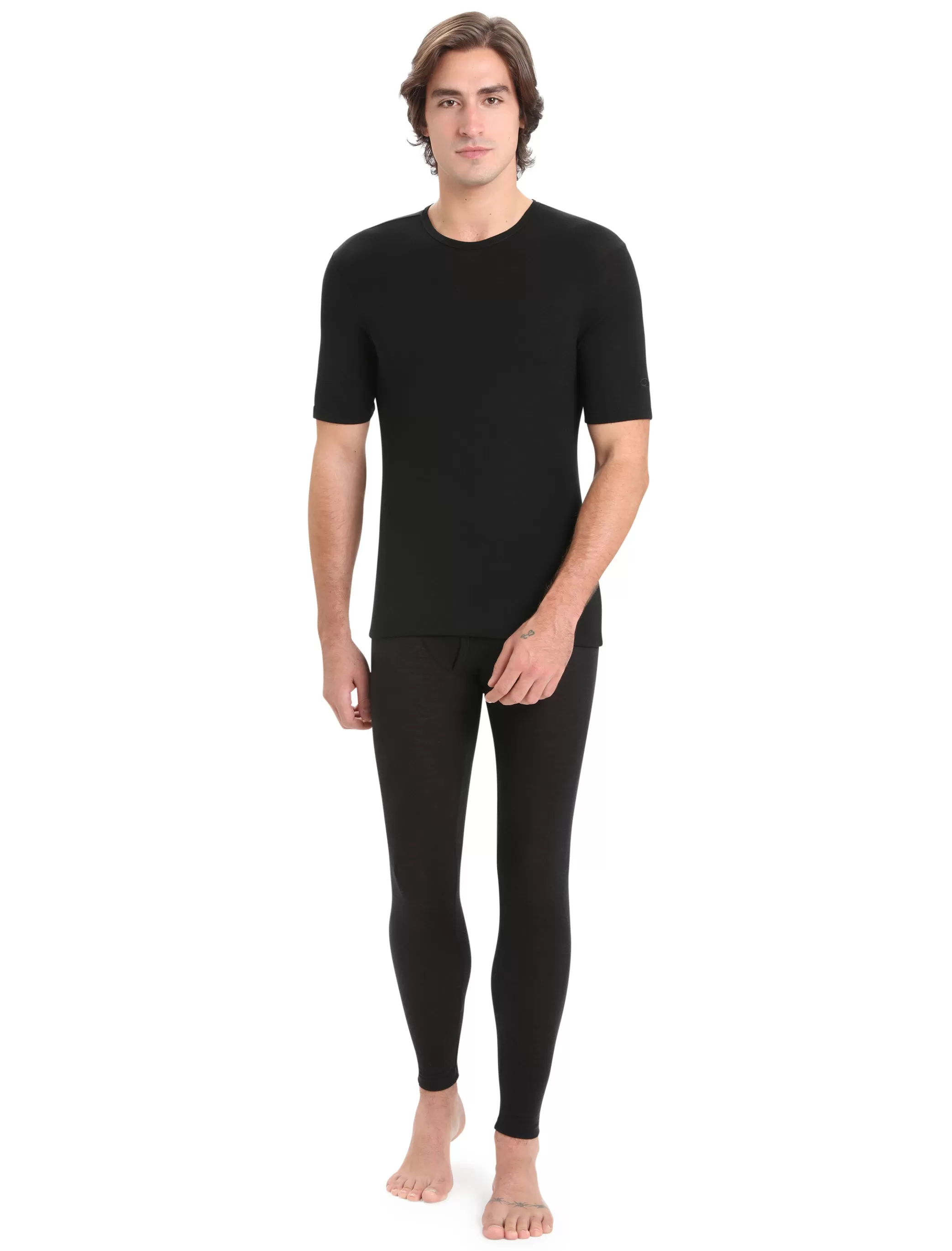 Discount icebreaker Men'S Merino 175 Everyday Short Sleeve Crew Neck Thermal Top Black
