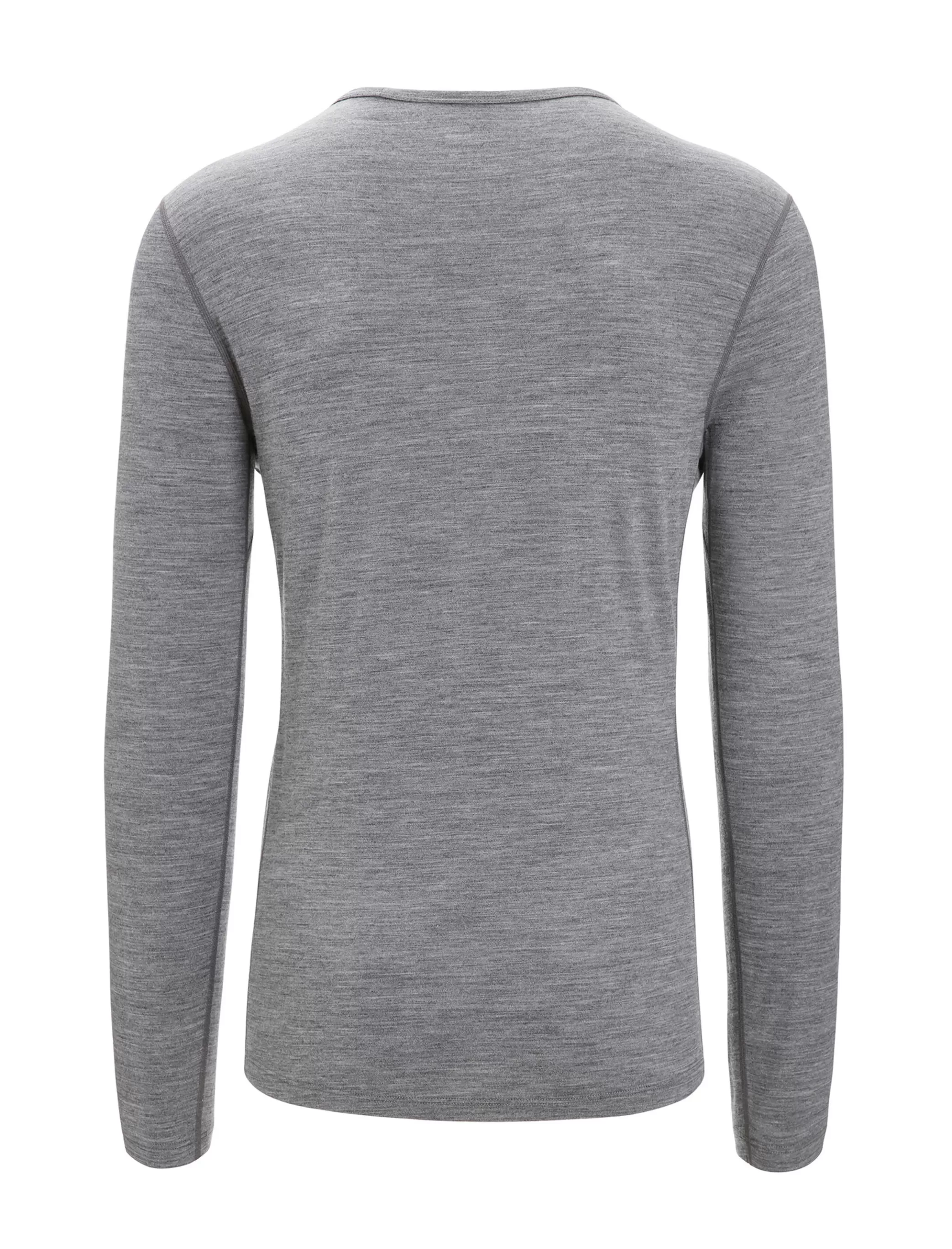 Clearance icebreaker Men'S Merino 200 Oasis Long Sleeve Crew Neck Thermal Top Ski Stripes Gritstone Heather