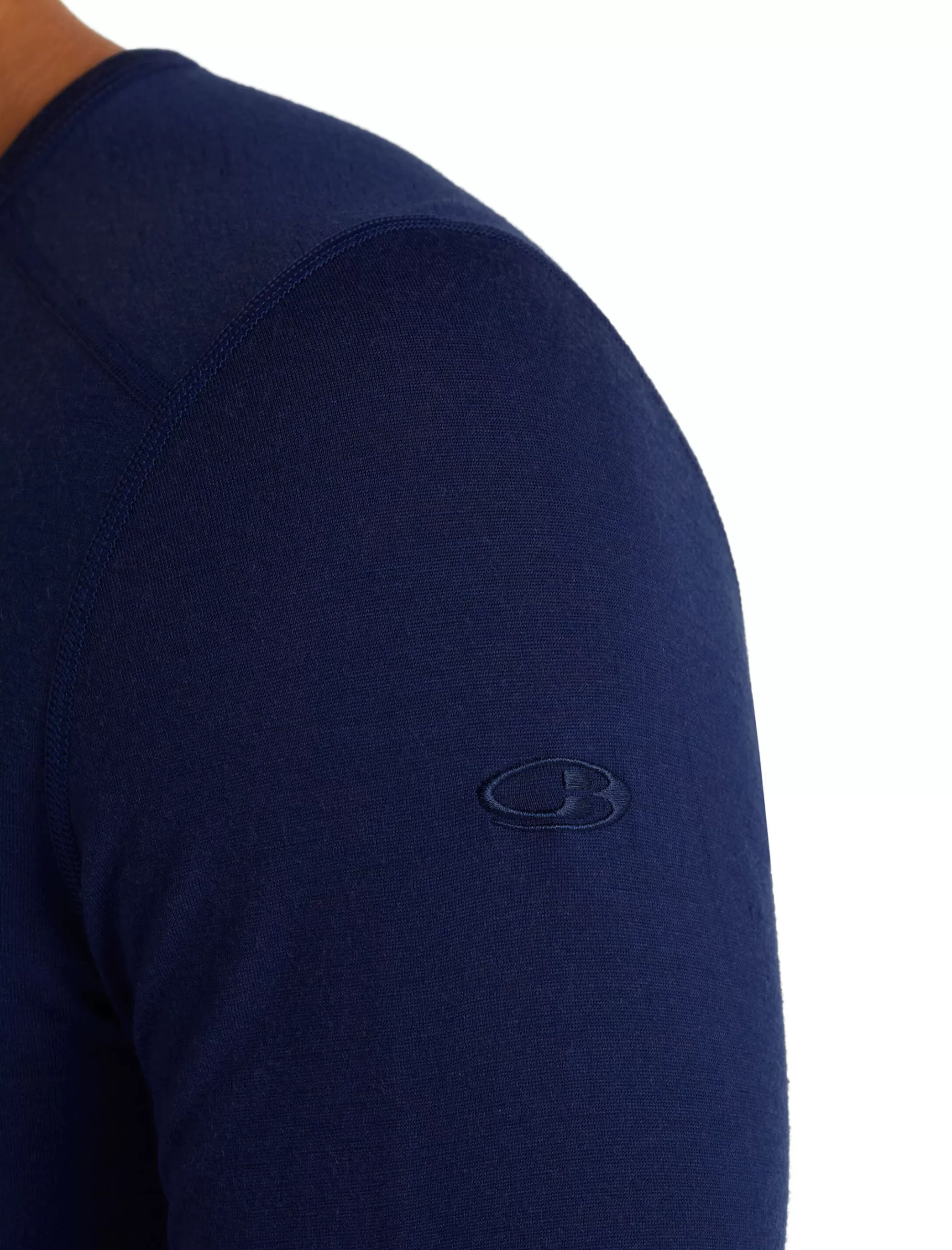 Store icebreaker Men'S Merino 200 Oasis Long Sleeve Crewe Thermal Top Solar Royal Navy