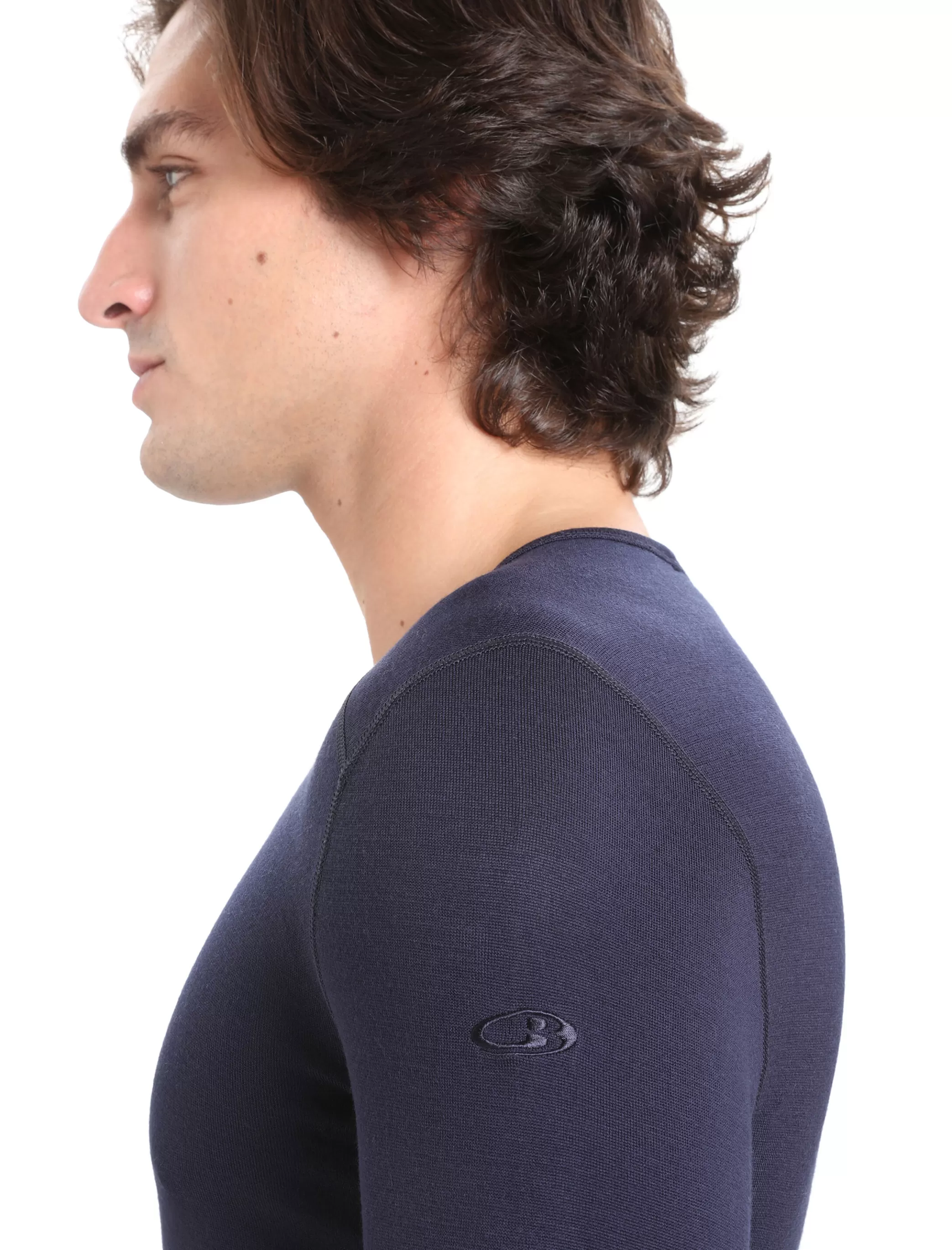 Outlet icebreaker Men'S Merino 260 Tech Long Sleeve Crew Neck Thermal Top Midnight Navy