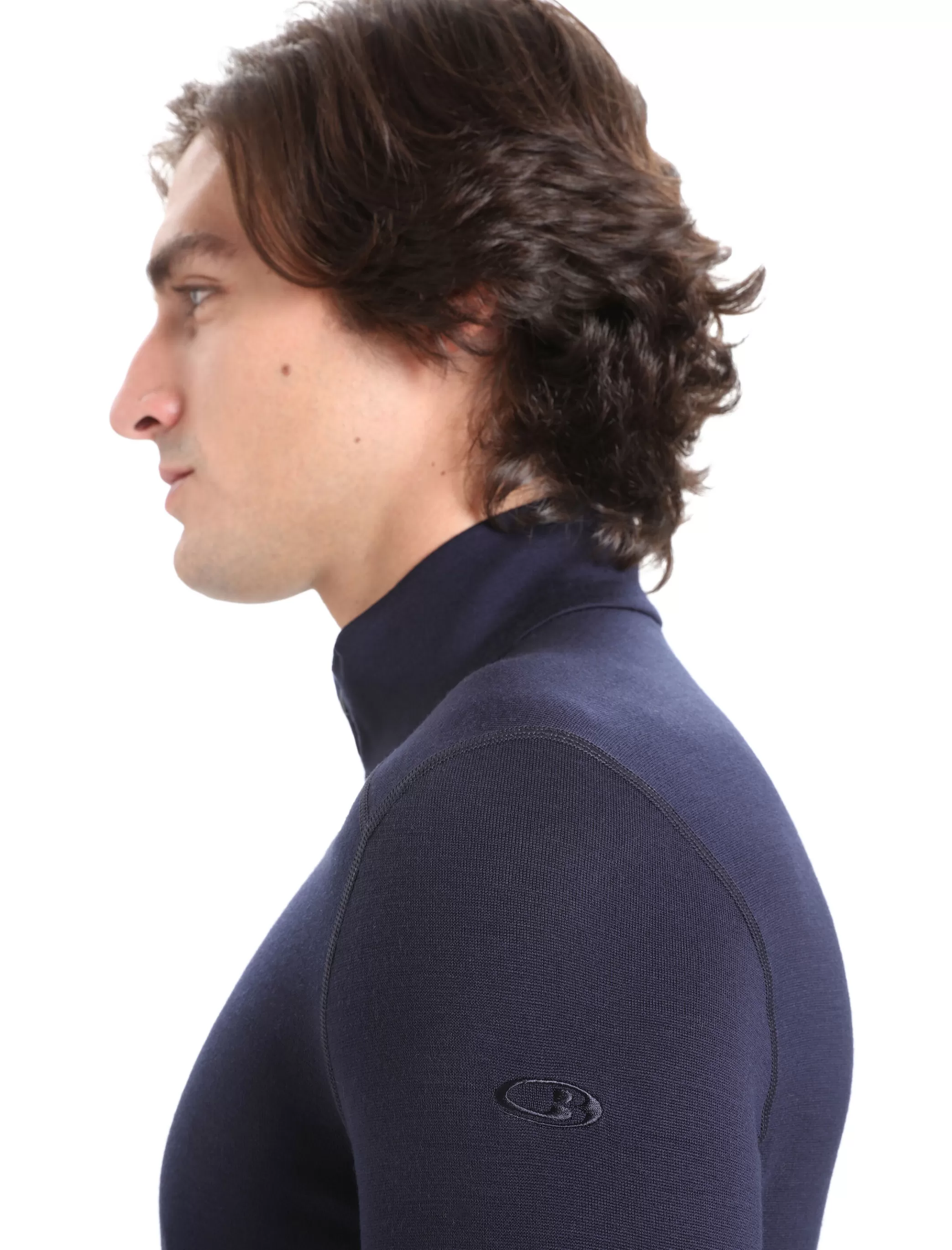 New icebreaker Men'S Merino 260 Tech Long Sleeve Half Zip Thermal Top Midnight Navy