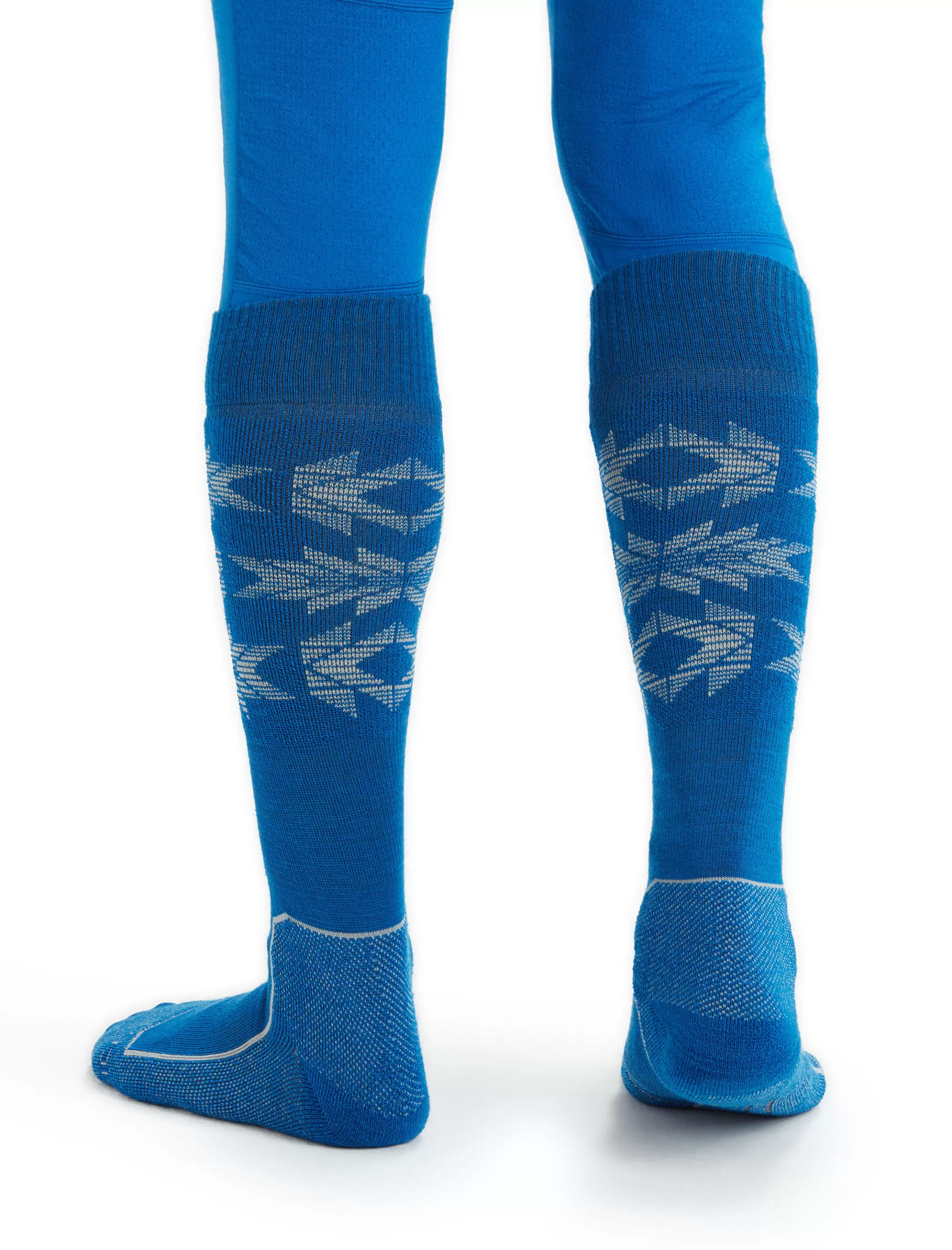 Online icebreaker Men'S Merino Ski+ Light Over The Calf Socks Ski Heritage Lazurite/Snow
