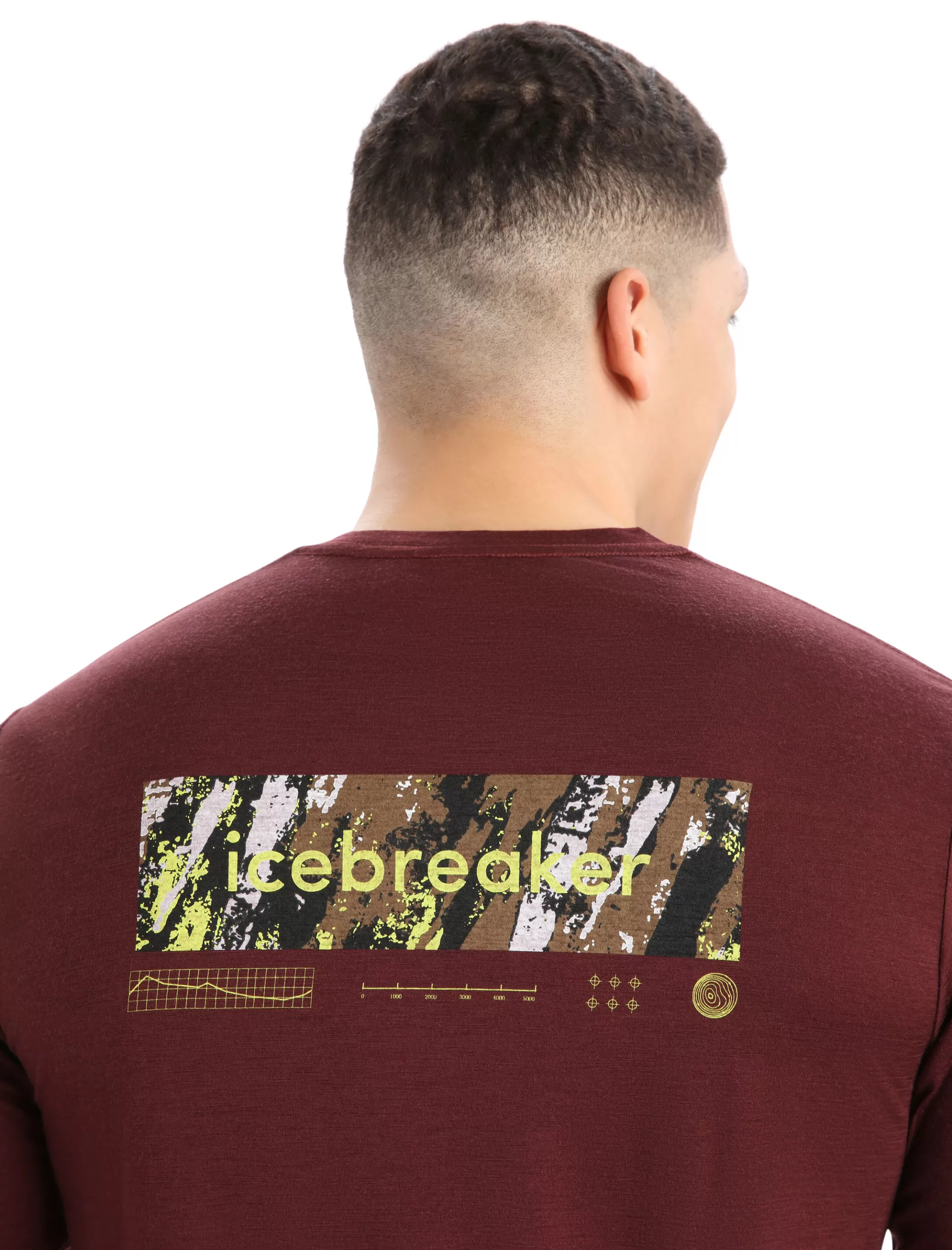 Clearance icebreaker Men'S Merino Tech Lite Ii Long Sleeve Tee Summit Tread Espresso