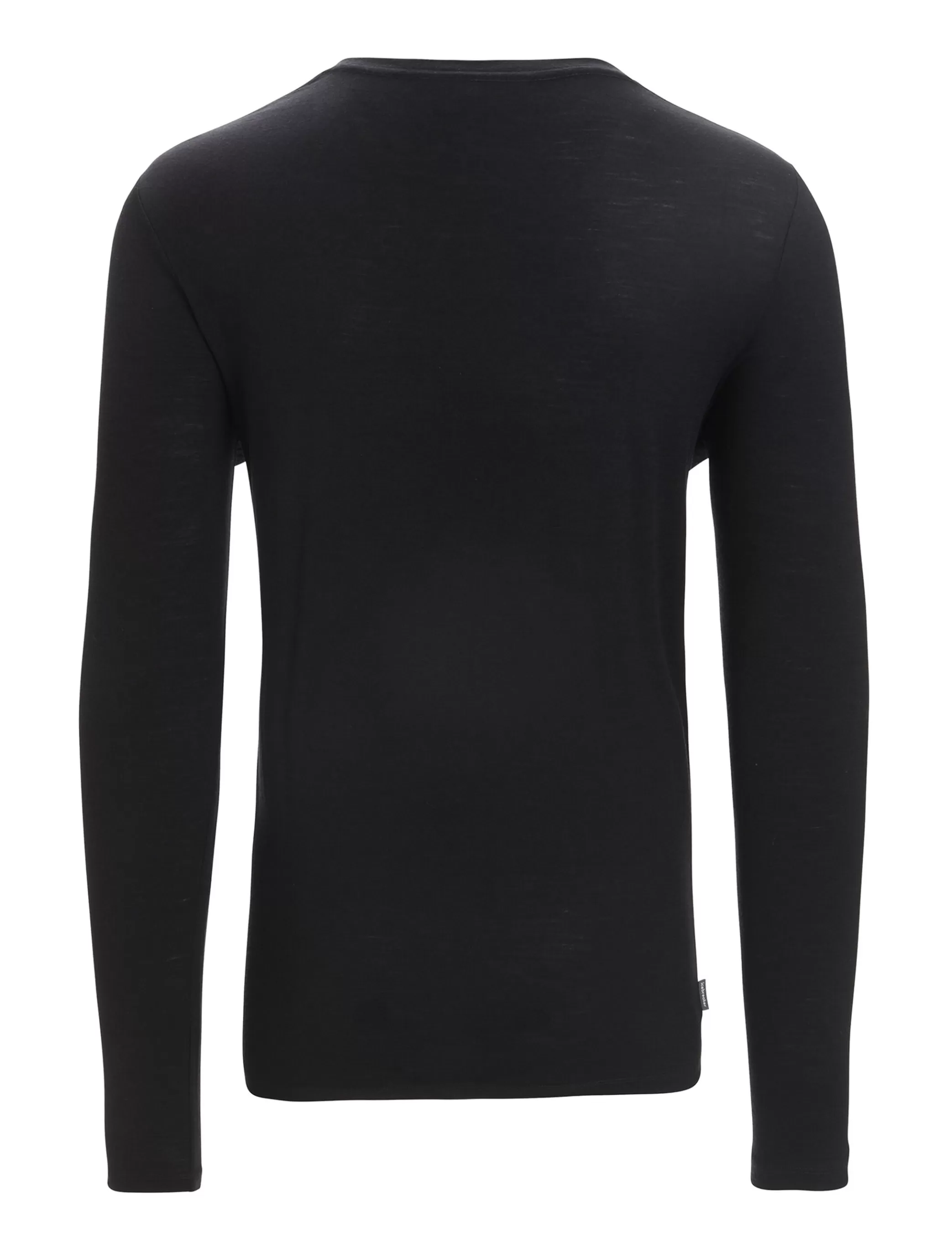 Sale icebreaker Men'S Merino Tech Lite Ii Long Sleeve T-Shirt Ski Fields Black