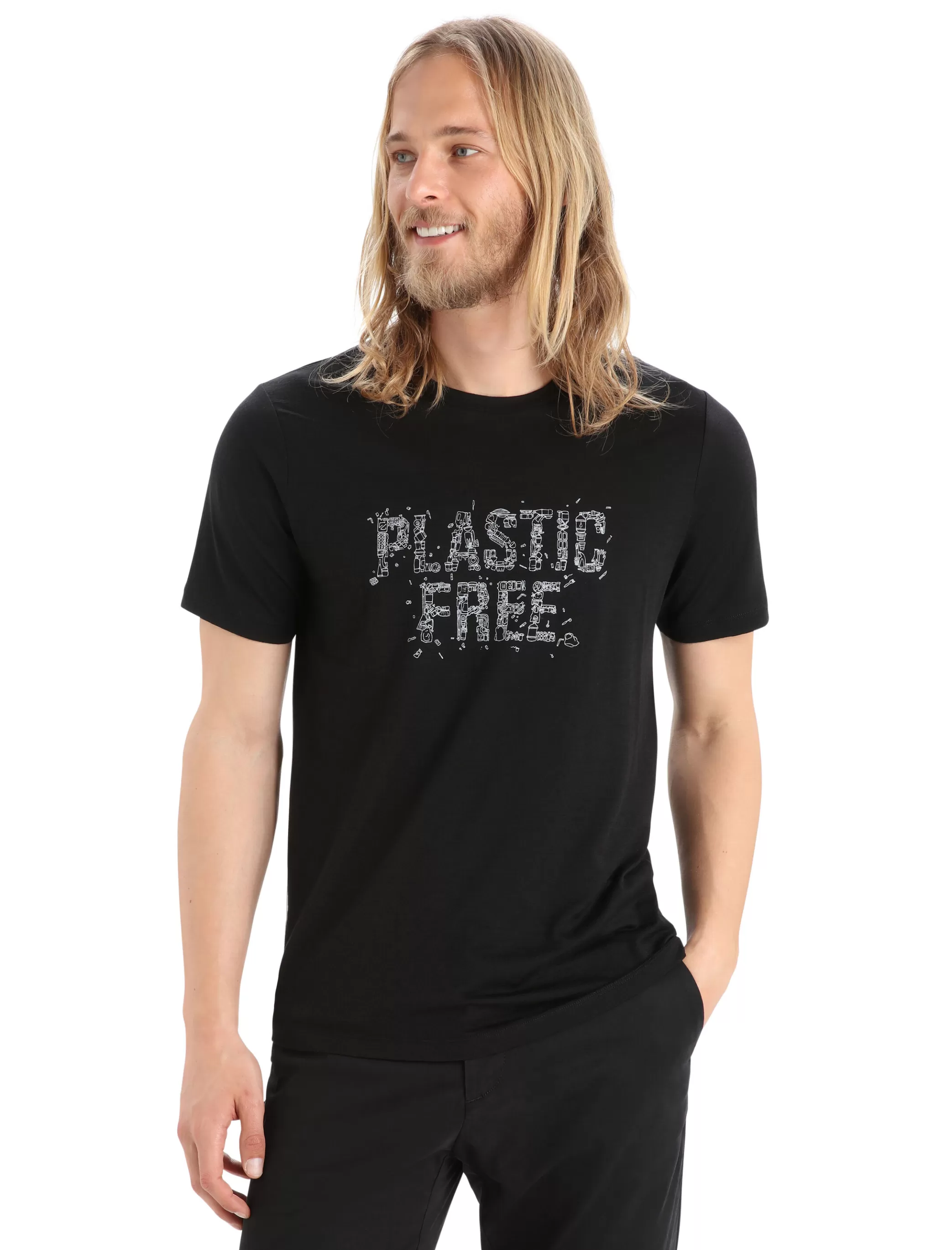 Best Sale icebreaker Men'S Merino Tech Lite Ii Short Sleeve Tee Plastic Free Black