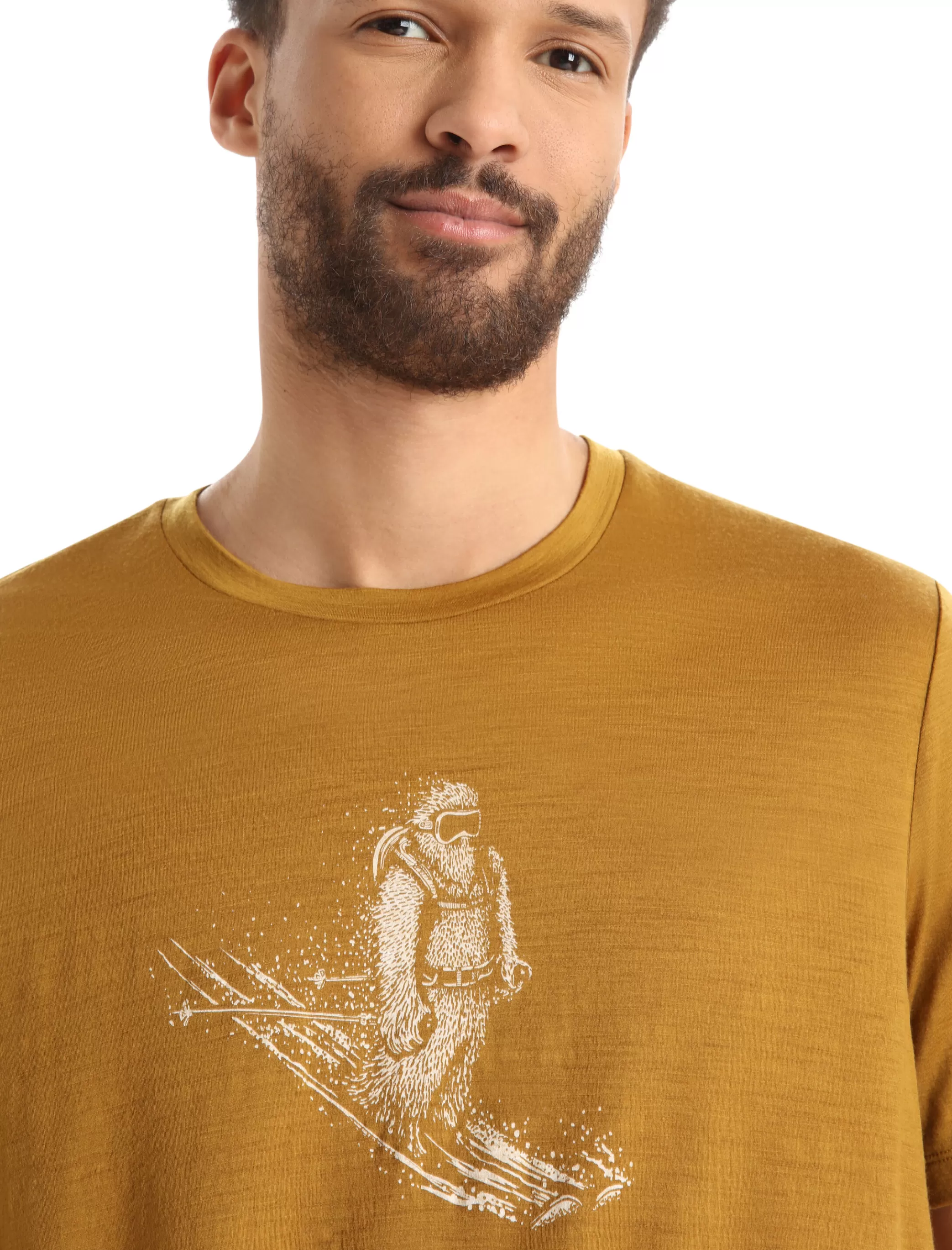 Outlet icebreaker Men'S Merino Tech Lite Ii Short Sleeve Tee Skiing Yeti Clove