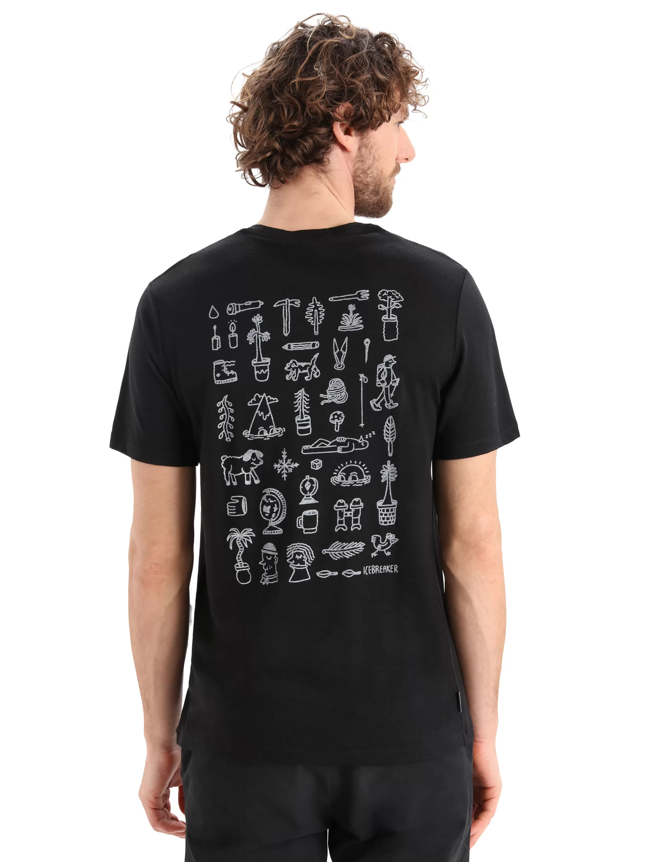 Store icebreaker Men'S Merino Tech Lite Ii Short Sleeve Tee Story Black
