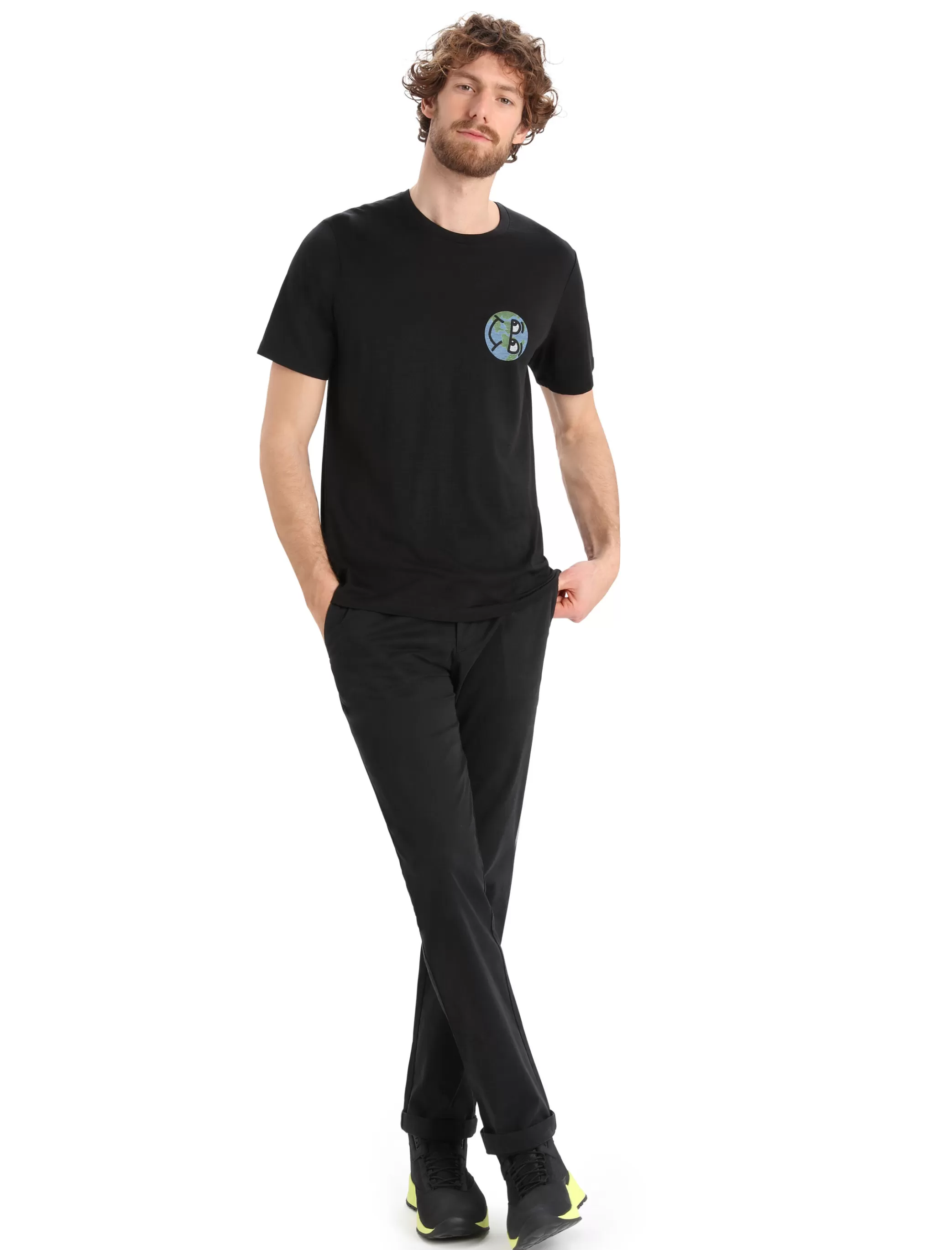 Store icebreaker Men'S Merino Tech Lite Ii Short Sleeve Tee Story Black