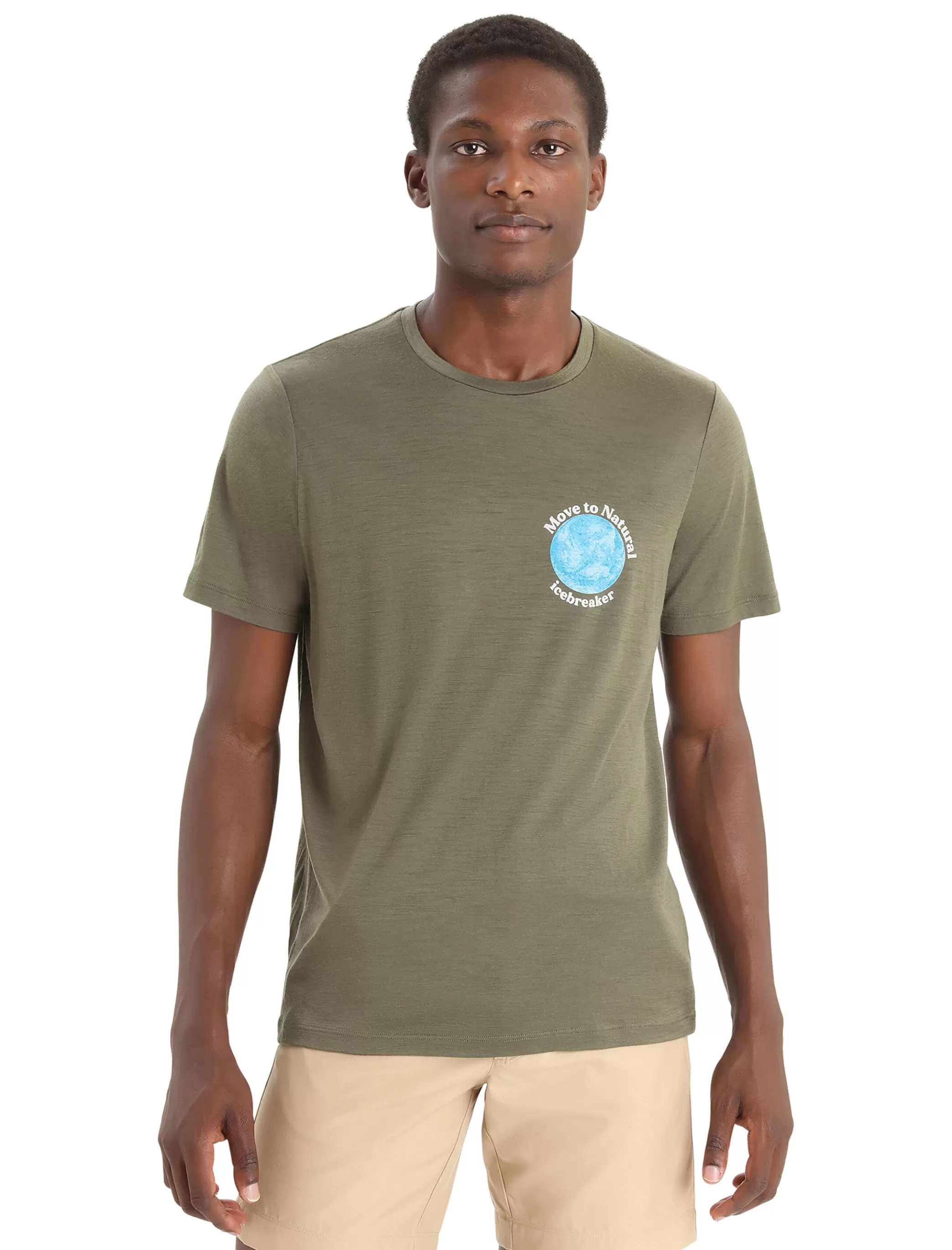 New icebreaker Men'S Merino Tech Lite Ii Short Sleeve T-Shirt Earth Loden
