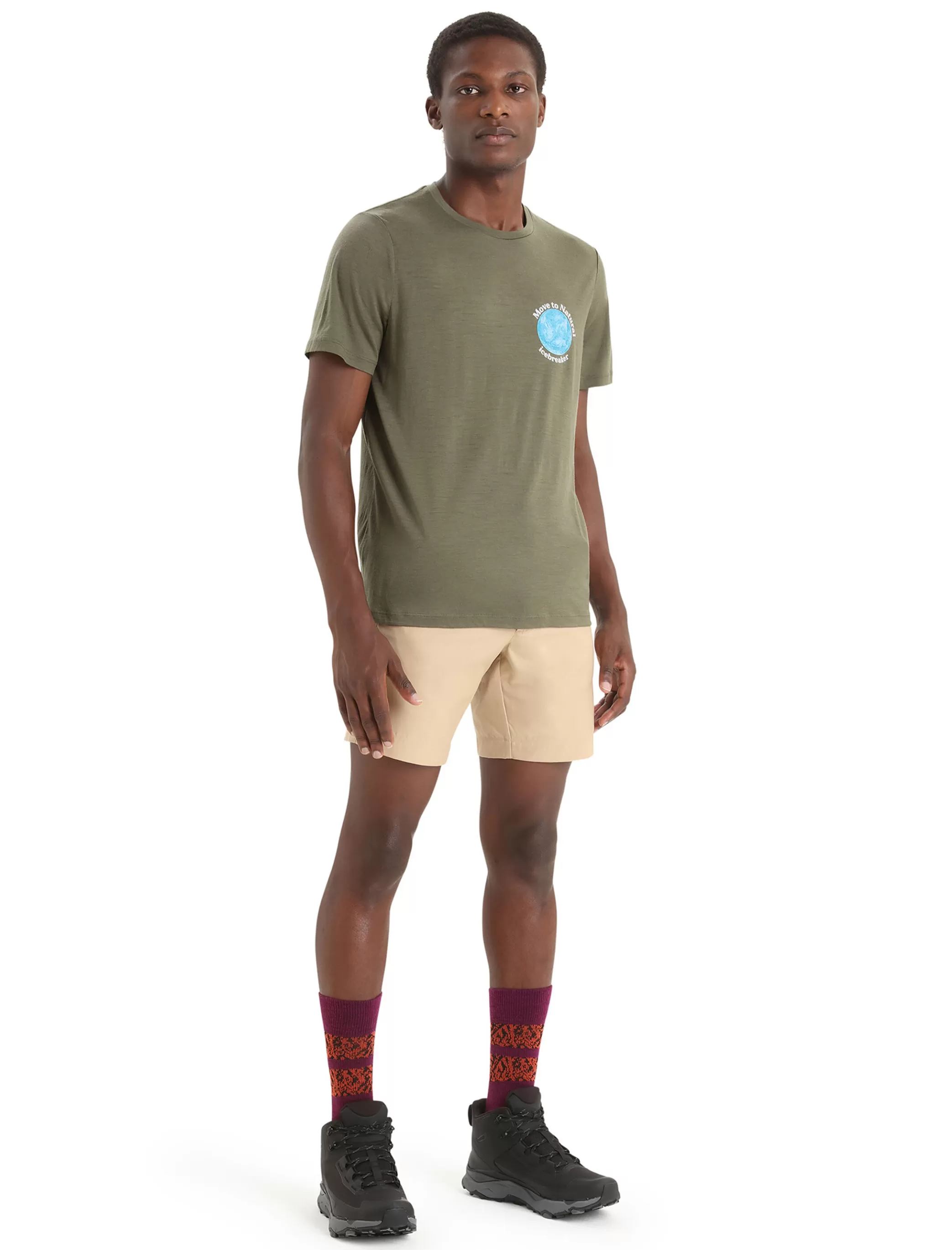 New icebreaker Men'S Merino Tech Lite Ii Short Sleeve T-Shirt Earth Loden