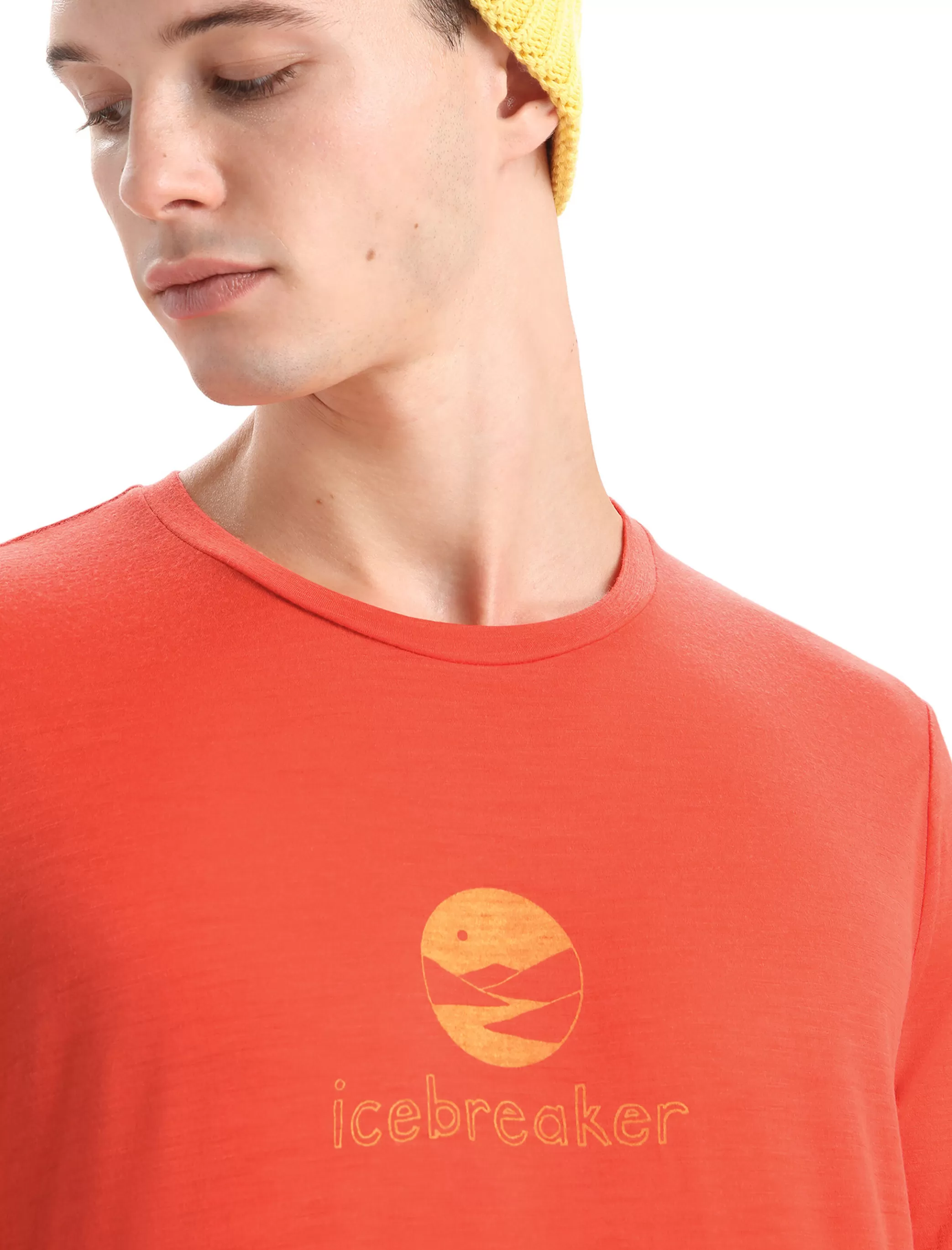 Flash Sale icebreaker Men'S Merino Tech Lite Ii Short Sleeve T-Shirt Essential Logo Vibrant Earth