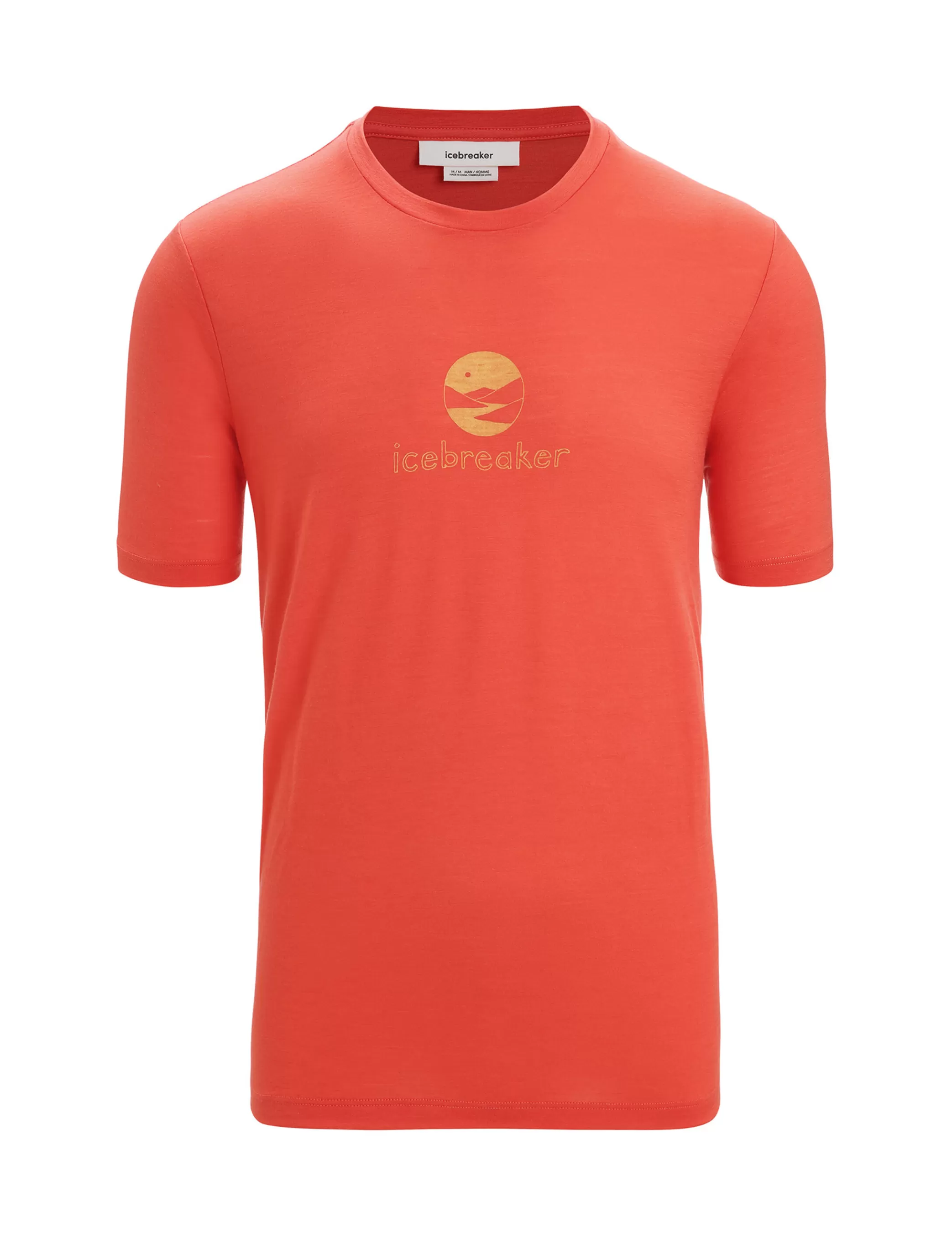 Flash Sale icebreaker Men'S Merino Tech Lite Ii Short Sleeve T-Shirt Essential Logo Vibrant Earth