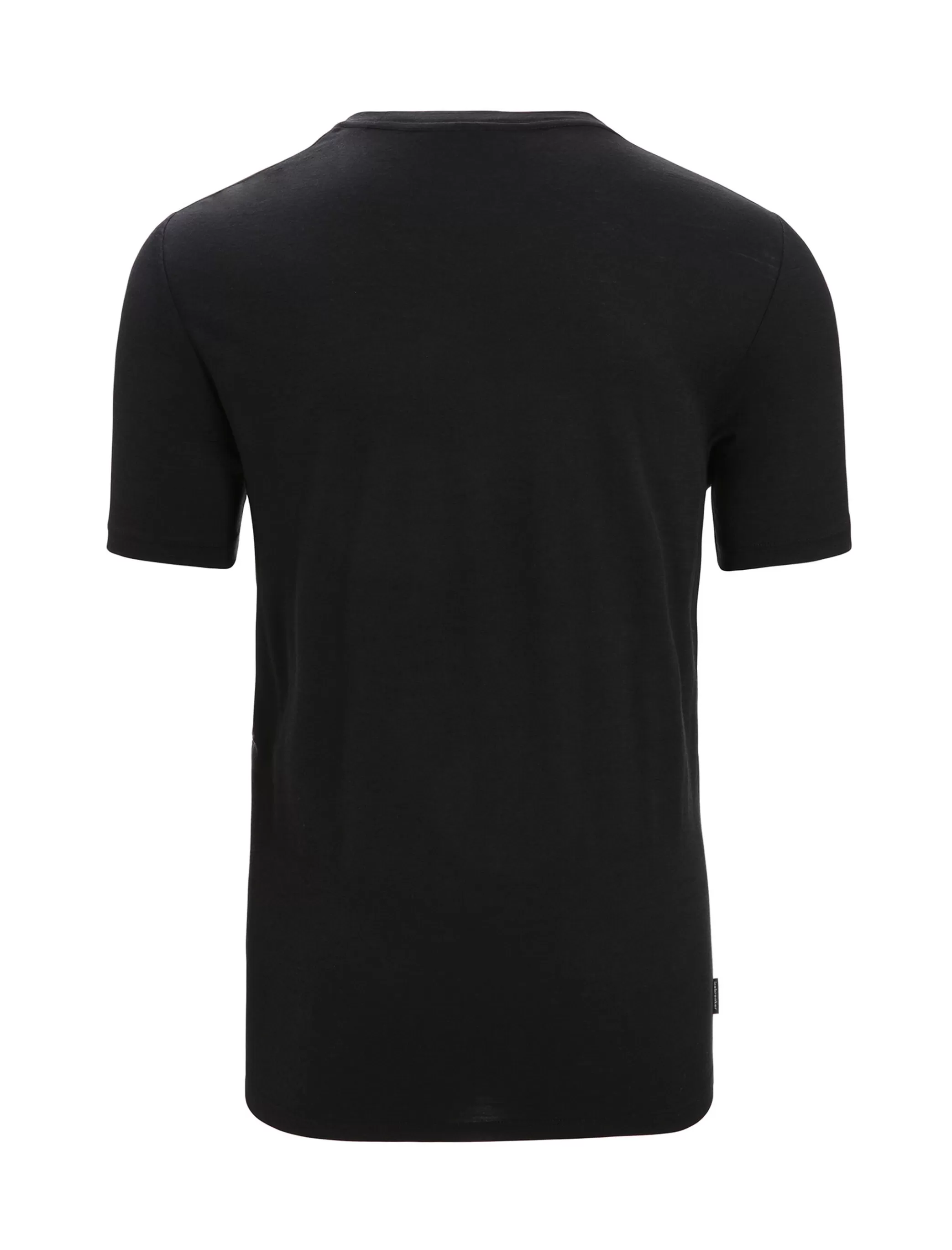 Shop icebreaker Men'S Merino Tech Lite Ii Short Sleeve T-Shirt Natural Black