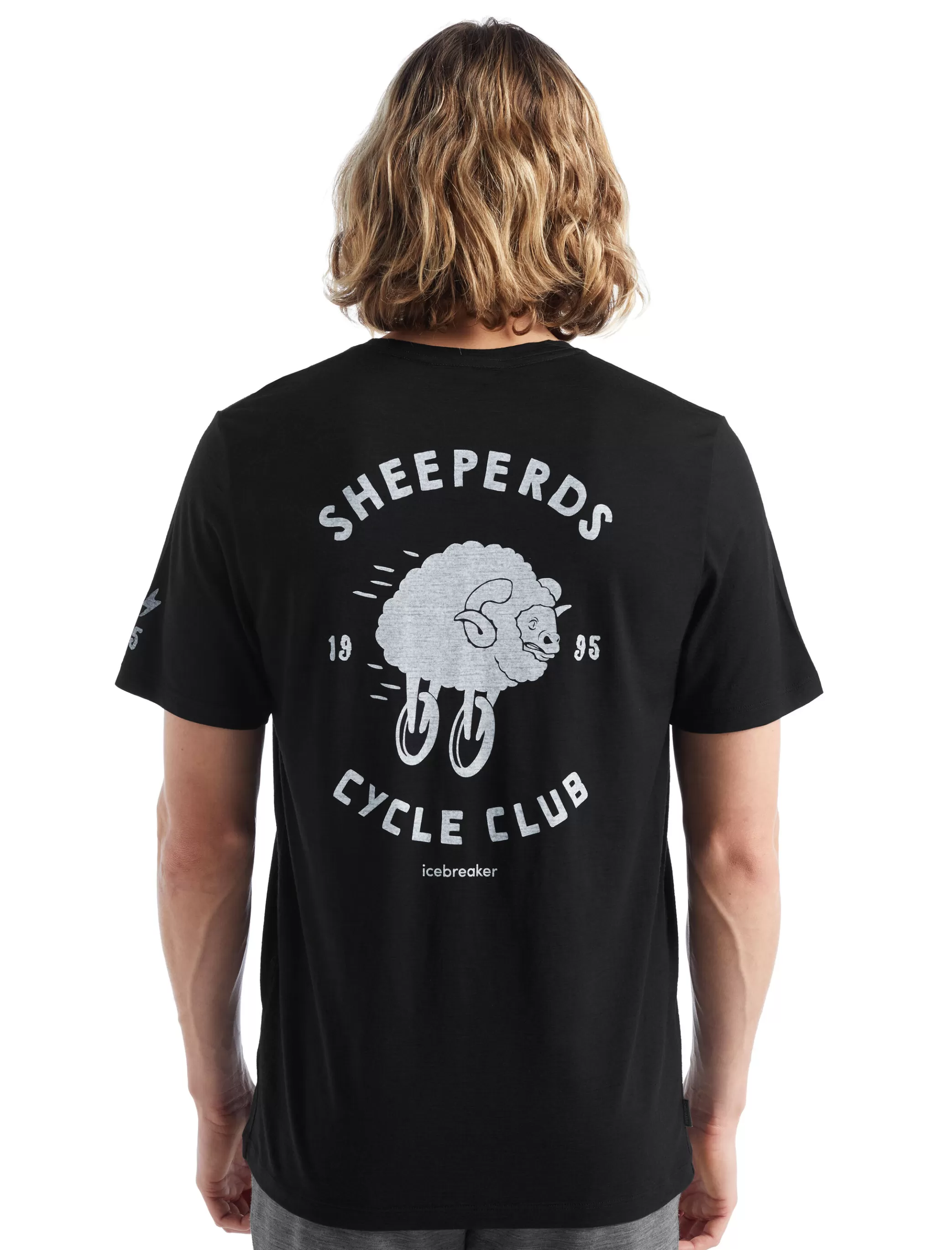 Online icebreaker Men'S Merino Tech Lite Ii Short Sleeve T-Shirt Sheeperds Cycle Club Black