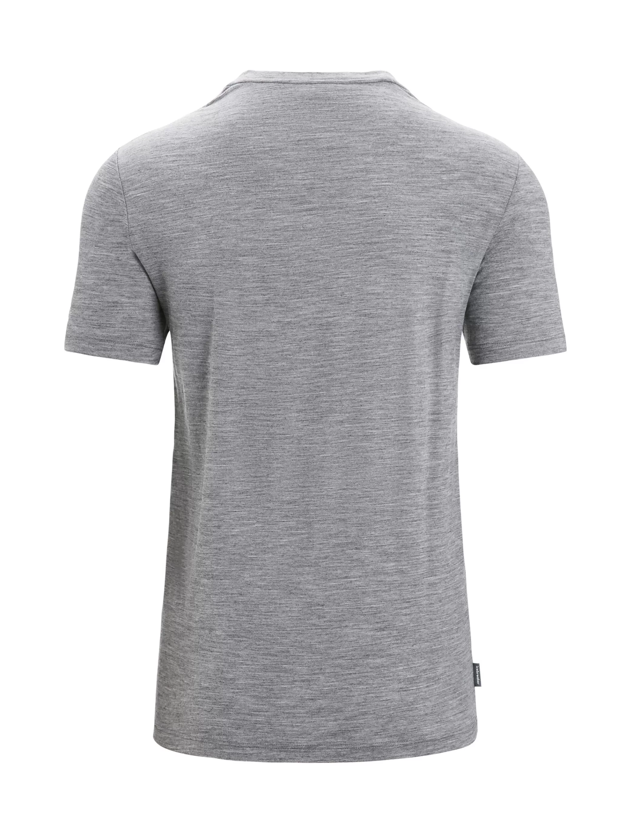 Fashion icebreaker Men'S Merino Tech Lite Ii Short Sleeve T-Shirt Ski Fields Gritstone Heather