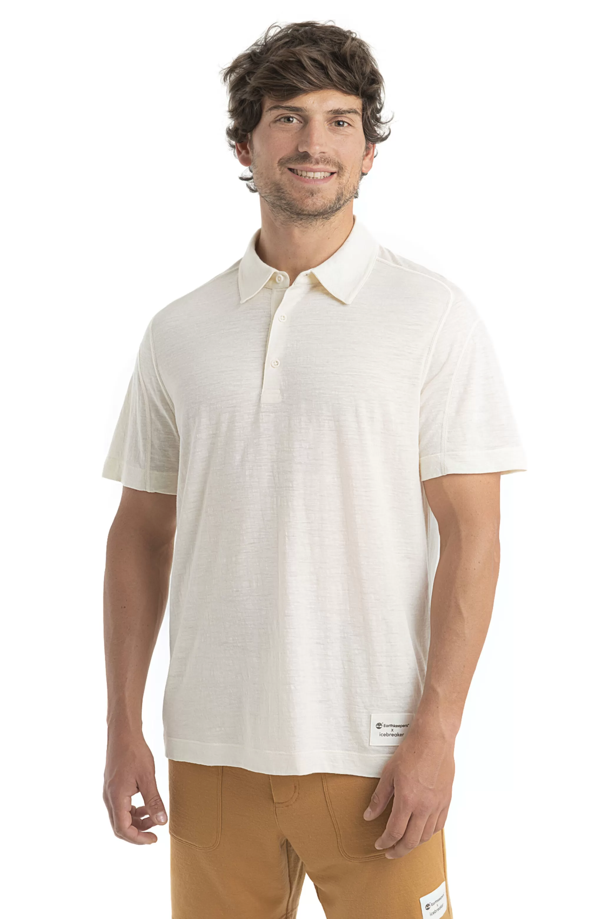 Best icebreaker Men'S Timberland X Merino Linen Short Sleeve Polo Chalk