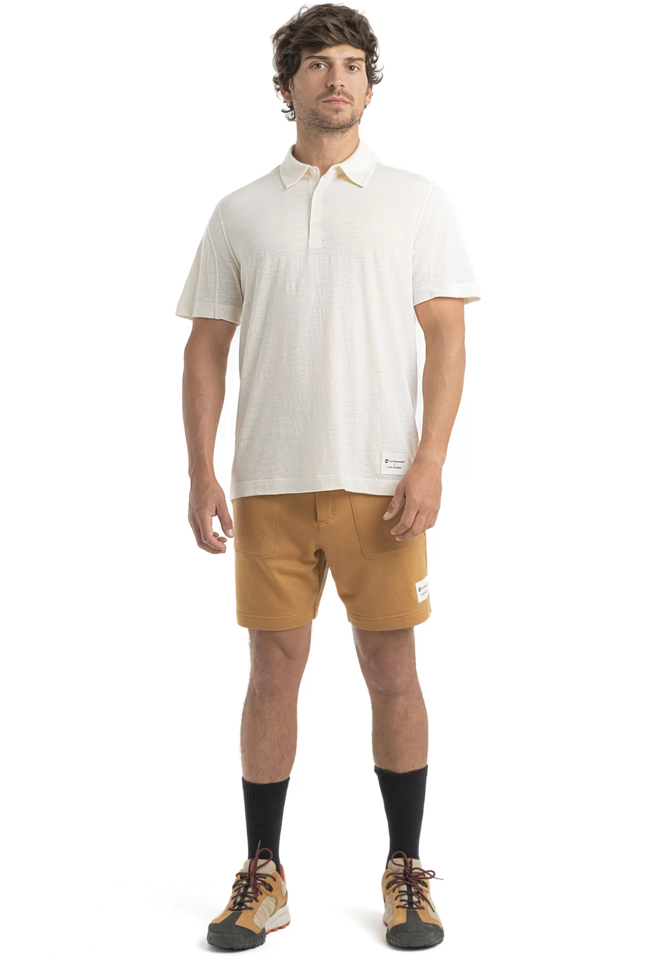 Best icebreaker Men'S Timberland X Merino Linen Short Sleeve Polo Chalk