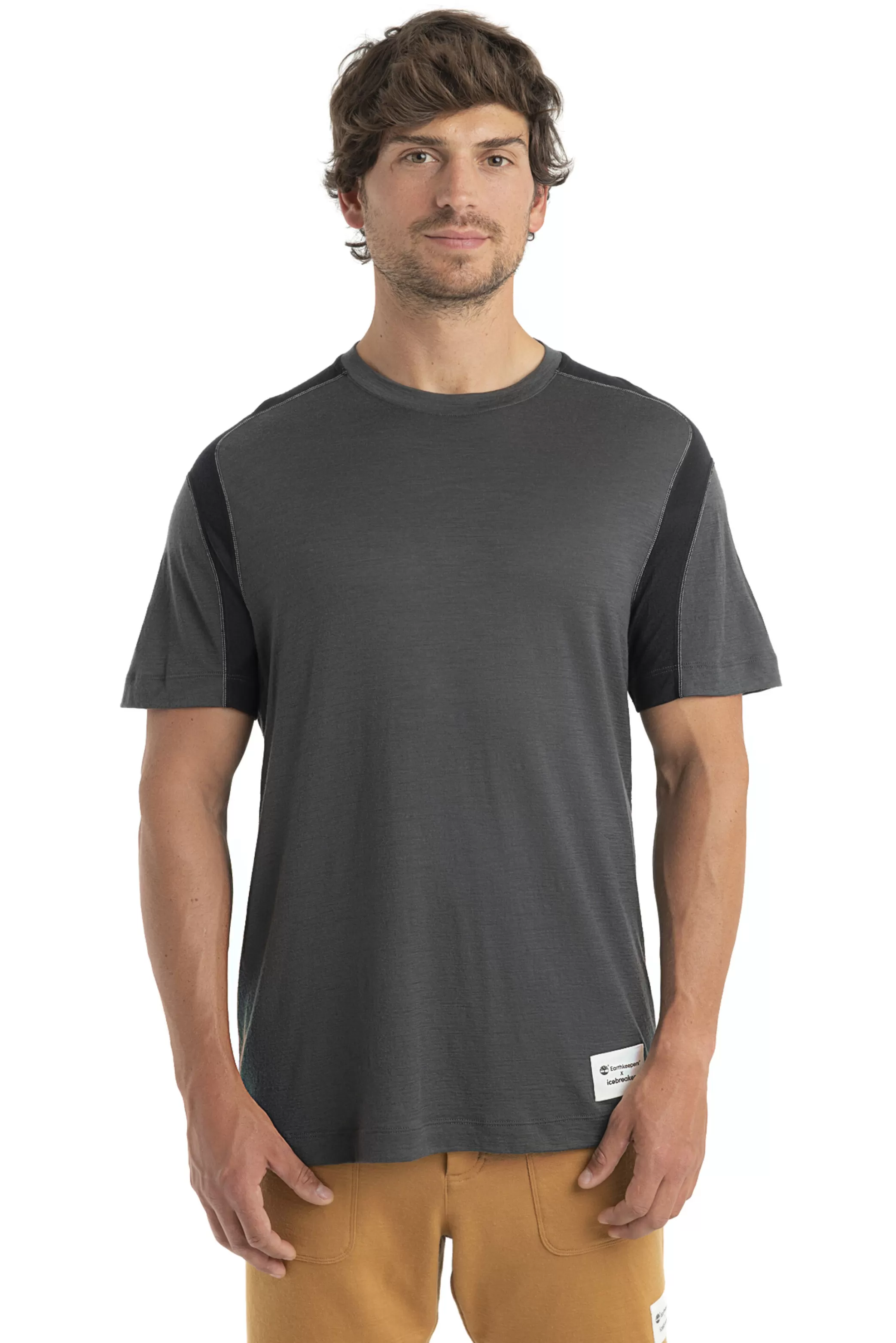 Clearance icebreaker Men'S Timberland X Merino Zoneknit™ Short Sleeve T-Shirt Onyx/Black