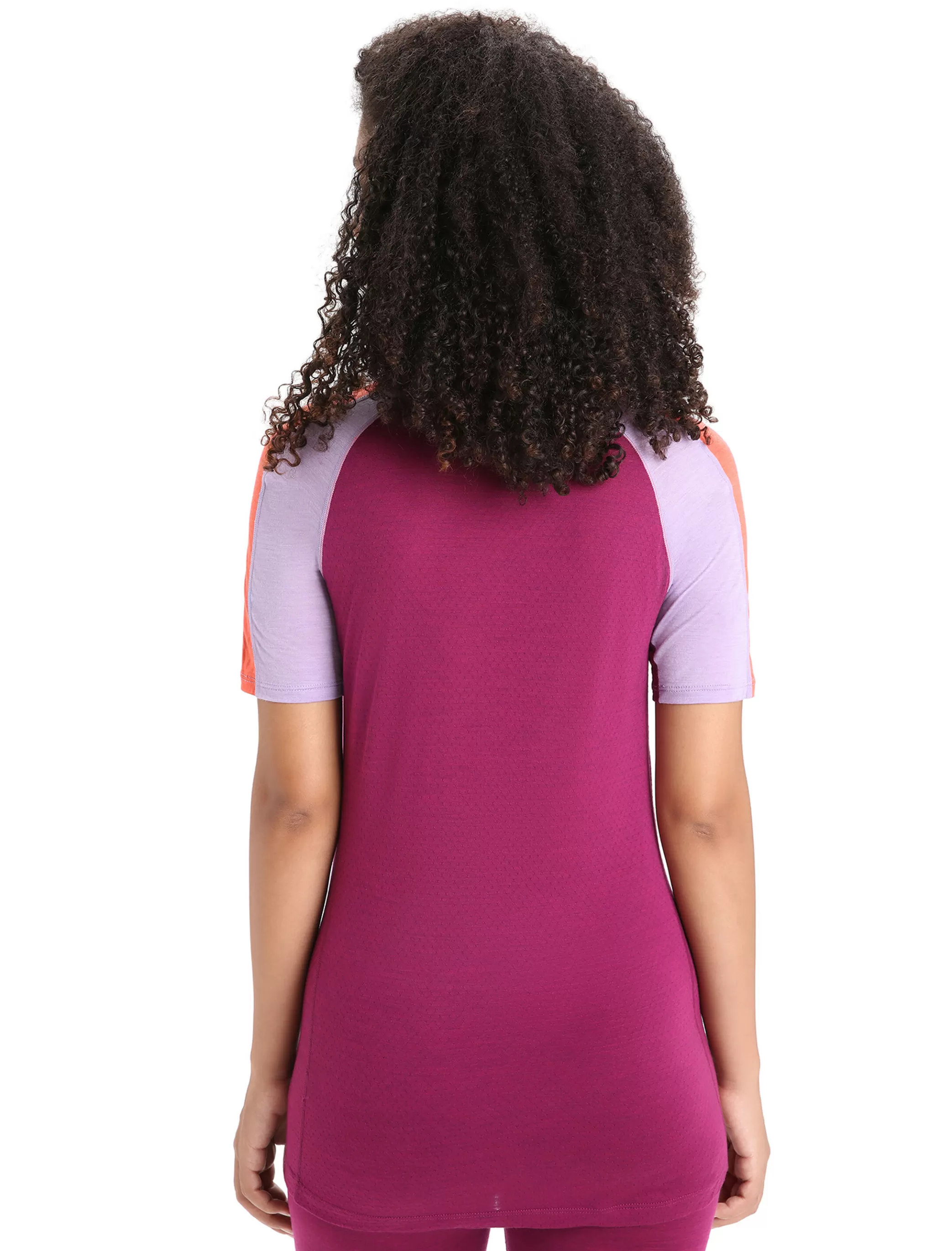 Cheap icebreaker Women'S 125 Zoneknit™ Merino Short Sleeve Crewe Thermal Top Purple Gaze/Go Berry