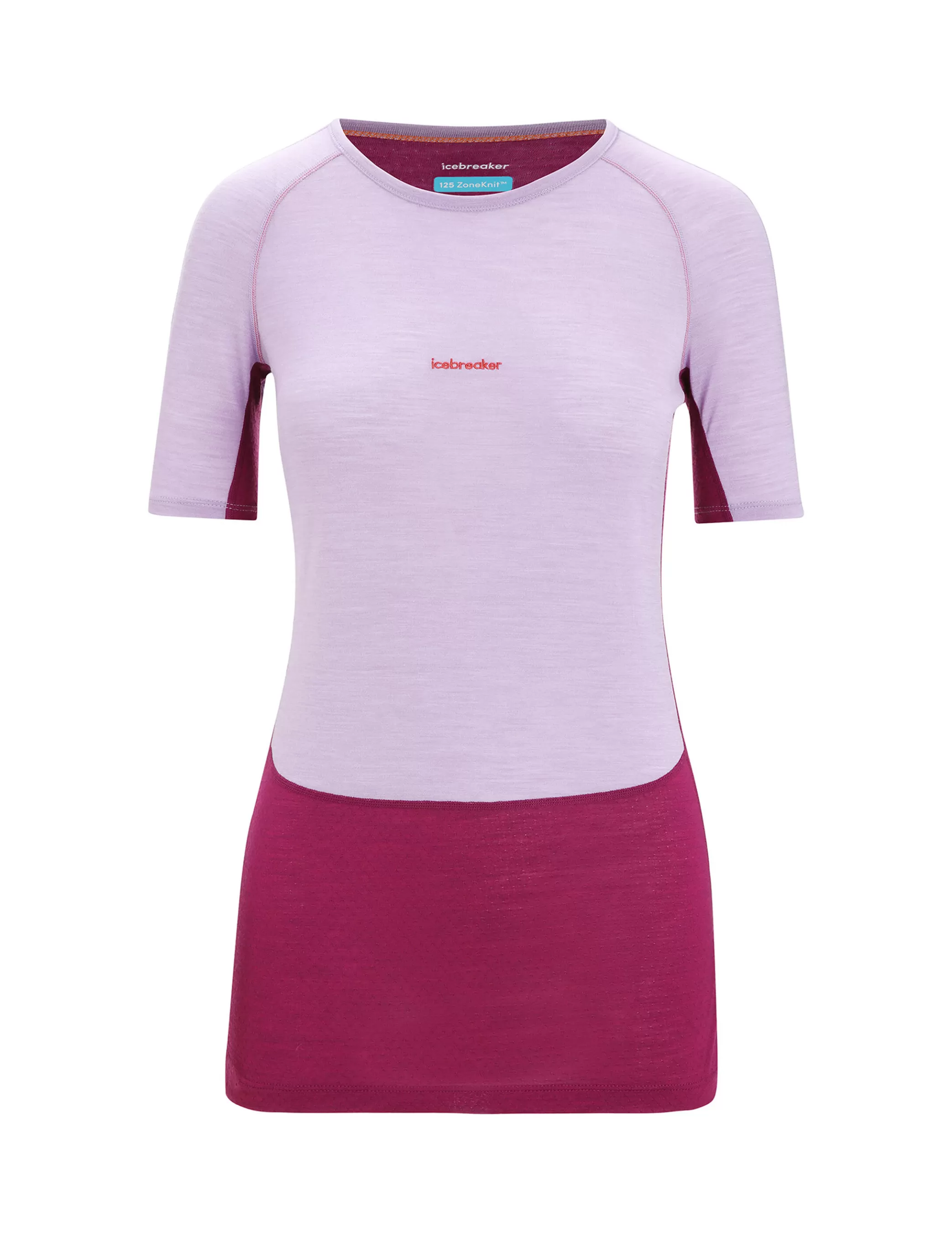 Cheap icebreaker Women'S 125 Zoneknit™ Merino Short Sleeve Crewe Thermal Top Purple Gaze/Go Berry
