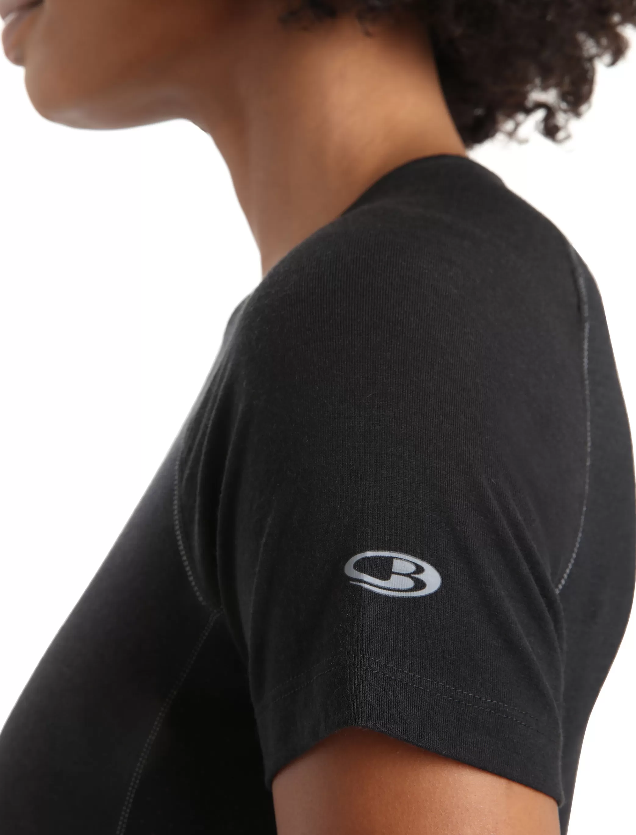 Fashion icebreaker Women'S Bodyfitzone™ Merino 150 Zone Short Sleeve Crew Neck Thermal Top Black