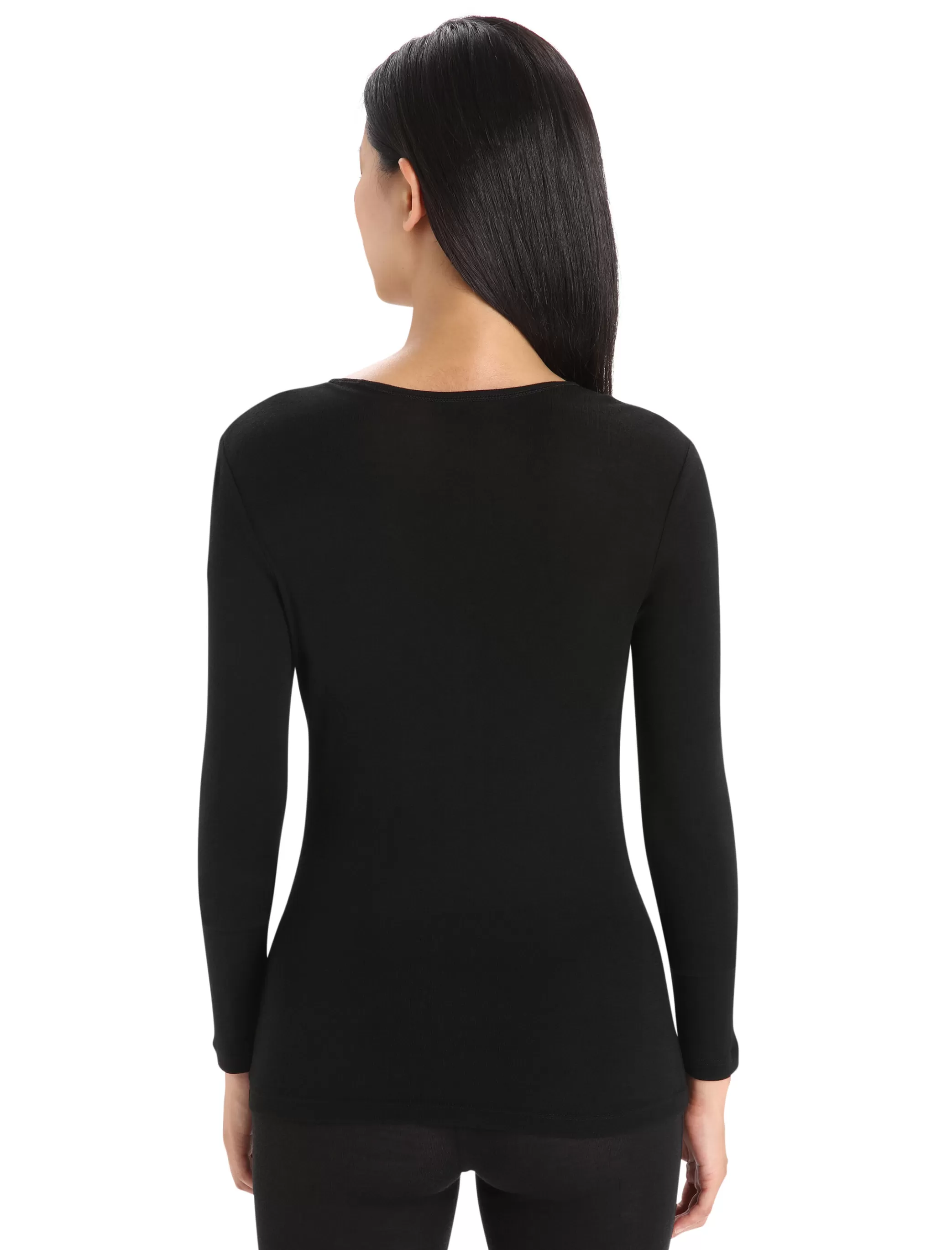 Best icebreaker Women'S Merino 175 Everyday Long Sleeve Crew Neck Thermal Top Black