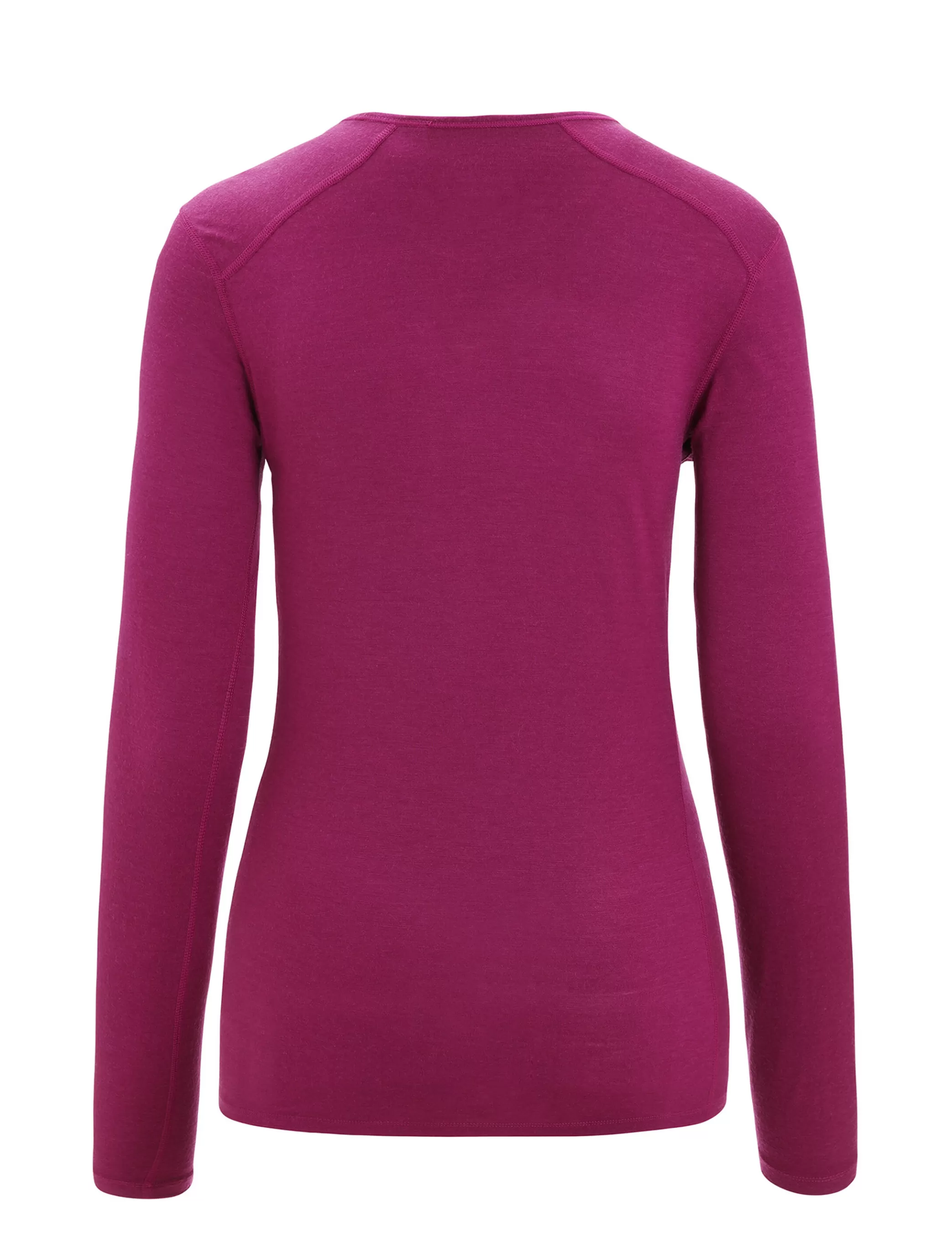 Cheap icebreaker Women'S Merino 200 Oasis Long Sleeve Crewe Thermal Top Moon Phase Go Berry
