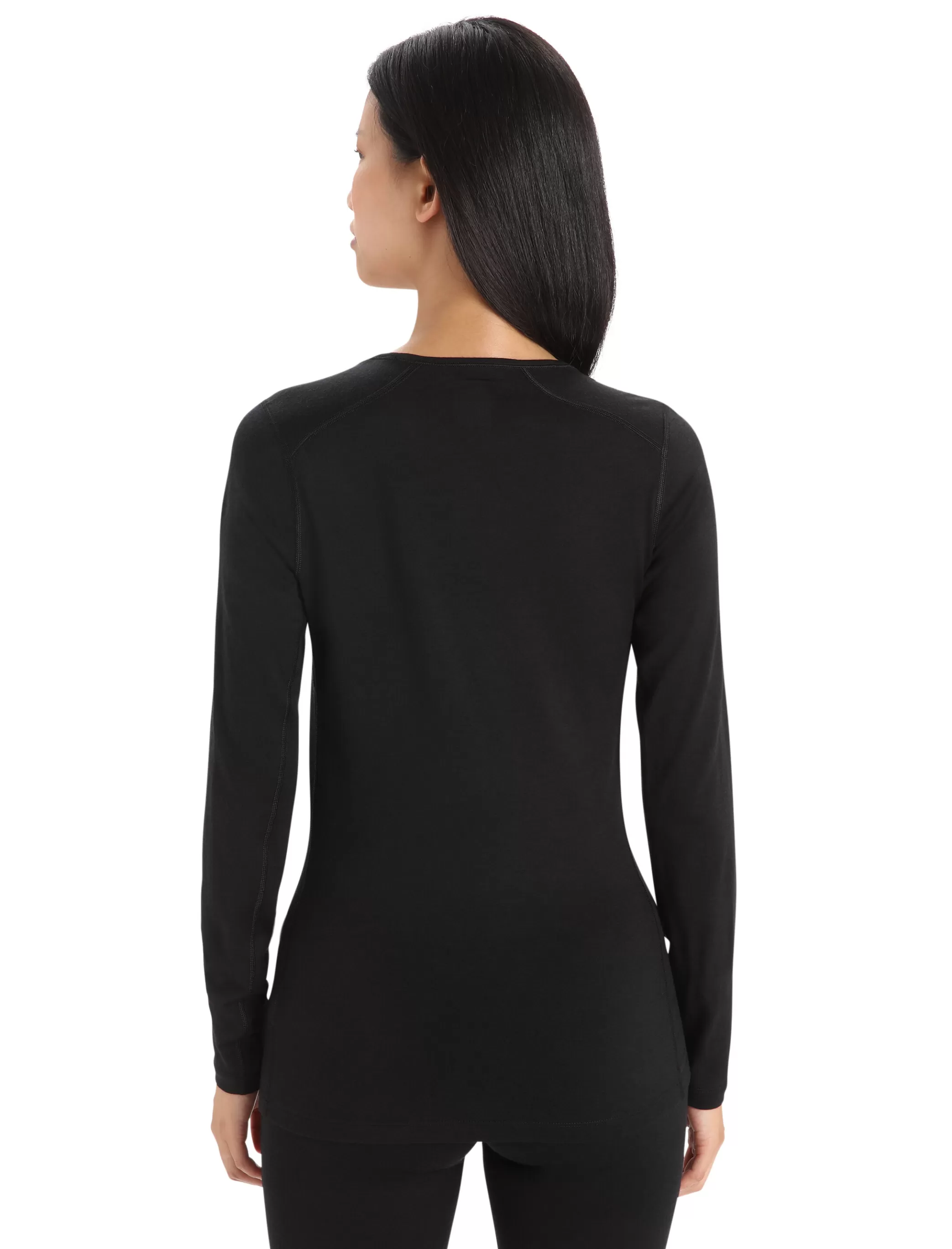 Cheap icebreaker Women'S Merino 200 Oasis Long Sleeve Scoop Neck Thermal Top Black