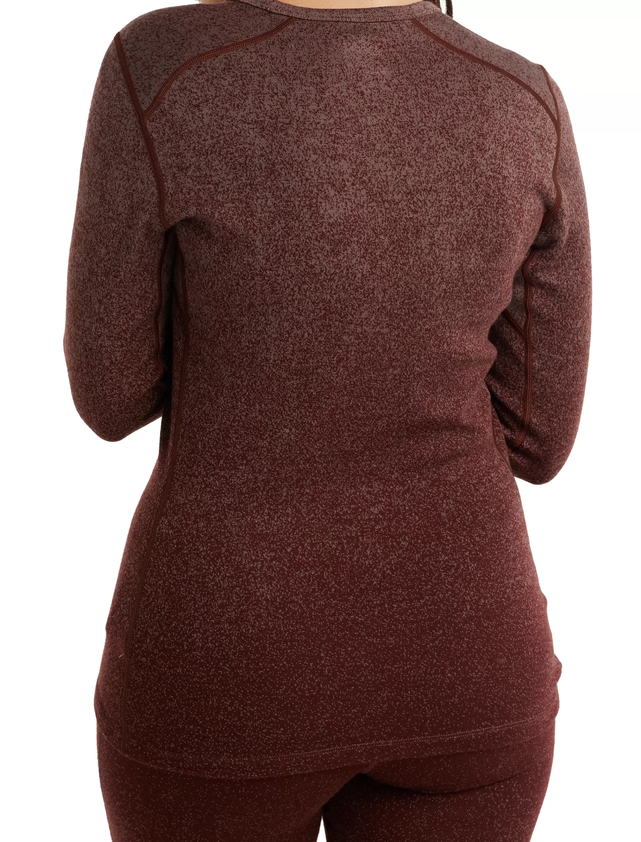 Sale icebreaker Women'S Merino 250 Vertex Long Sleeve Crewe Thermal Top Into The Deep Mink/Espresso