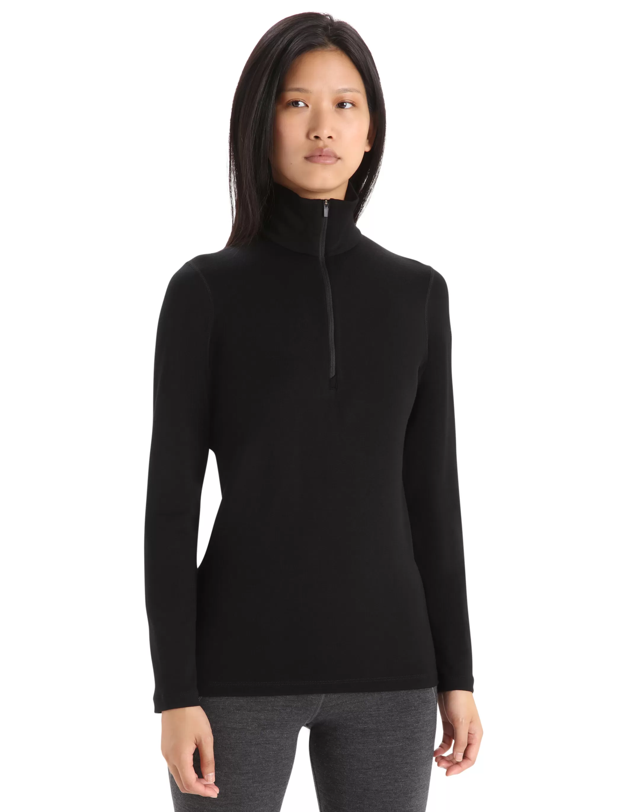 Discount icebreaker Women'S Merino 260 Tech Long Sleeve Half Zip Thermal Top Black