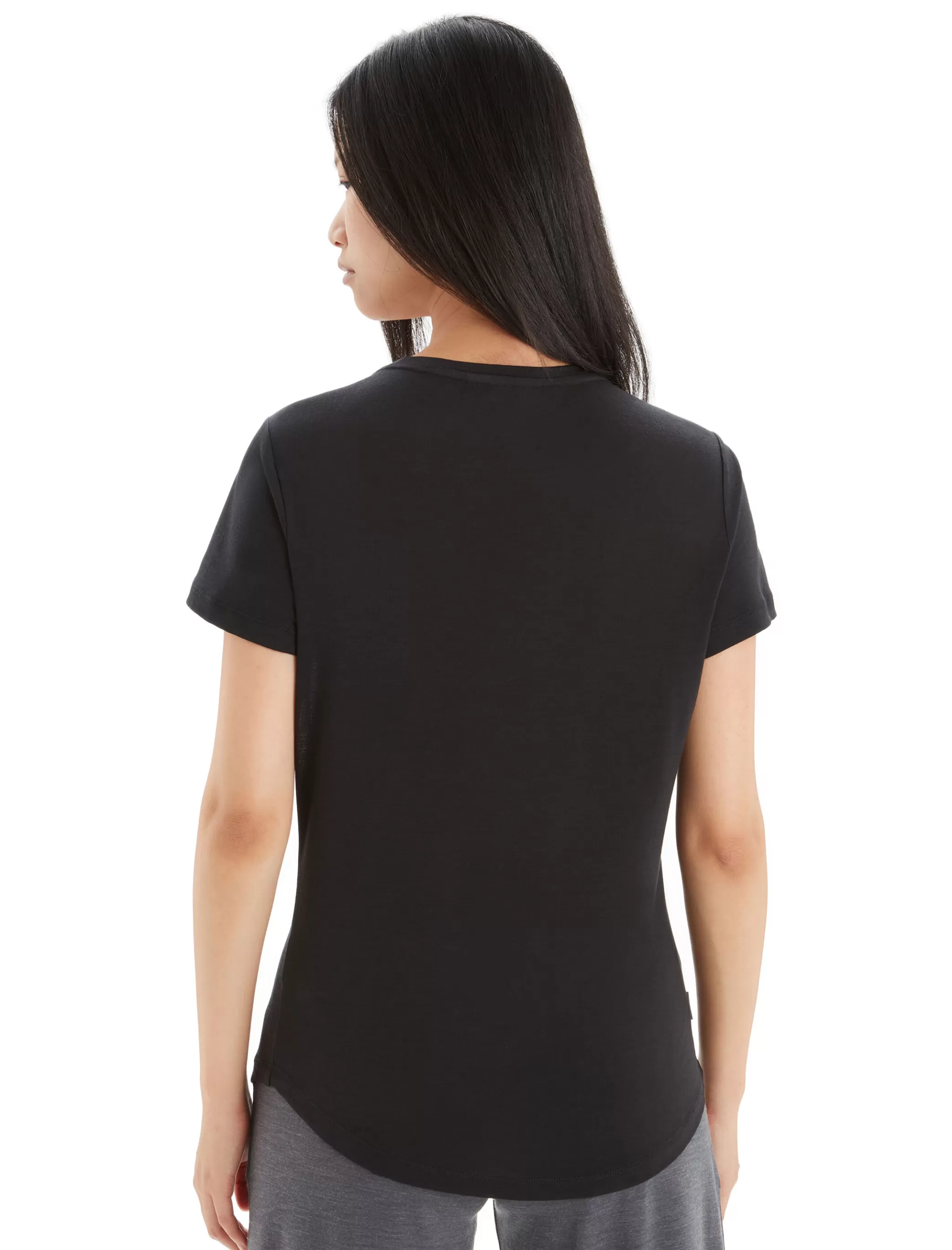 New icebreaker Women'S Merino Sphere Ii Short Sleeve Scoop Neck Tee Black