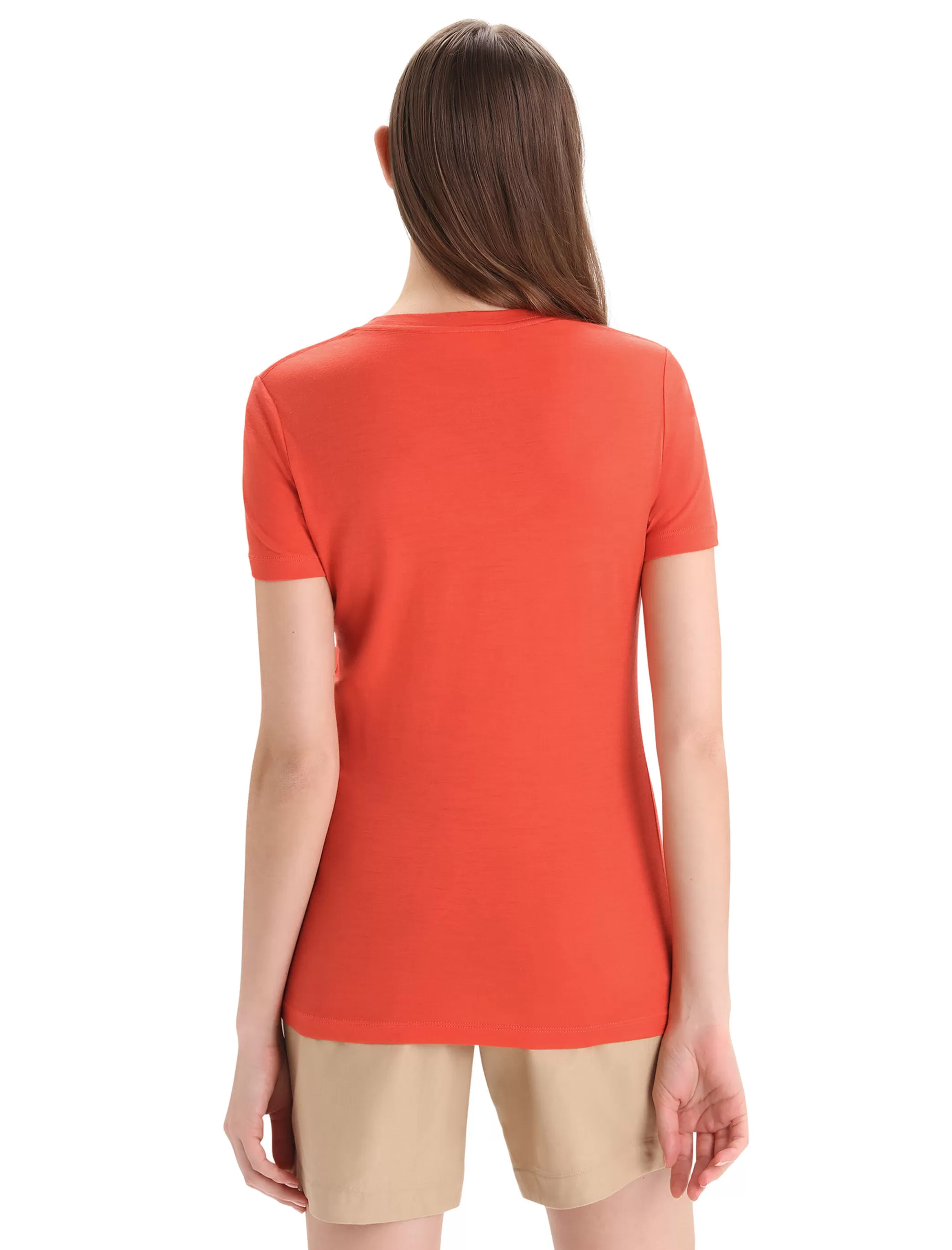 Store icebreaker Women'S Merino Tech Lite Ii Short Sleeve Scoop T-Shirt Swarming Shapes Vibrant Earth