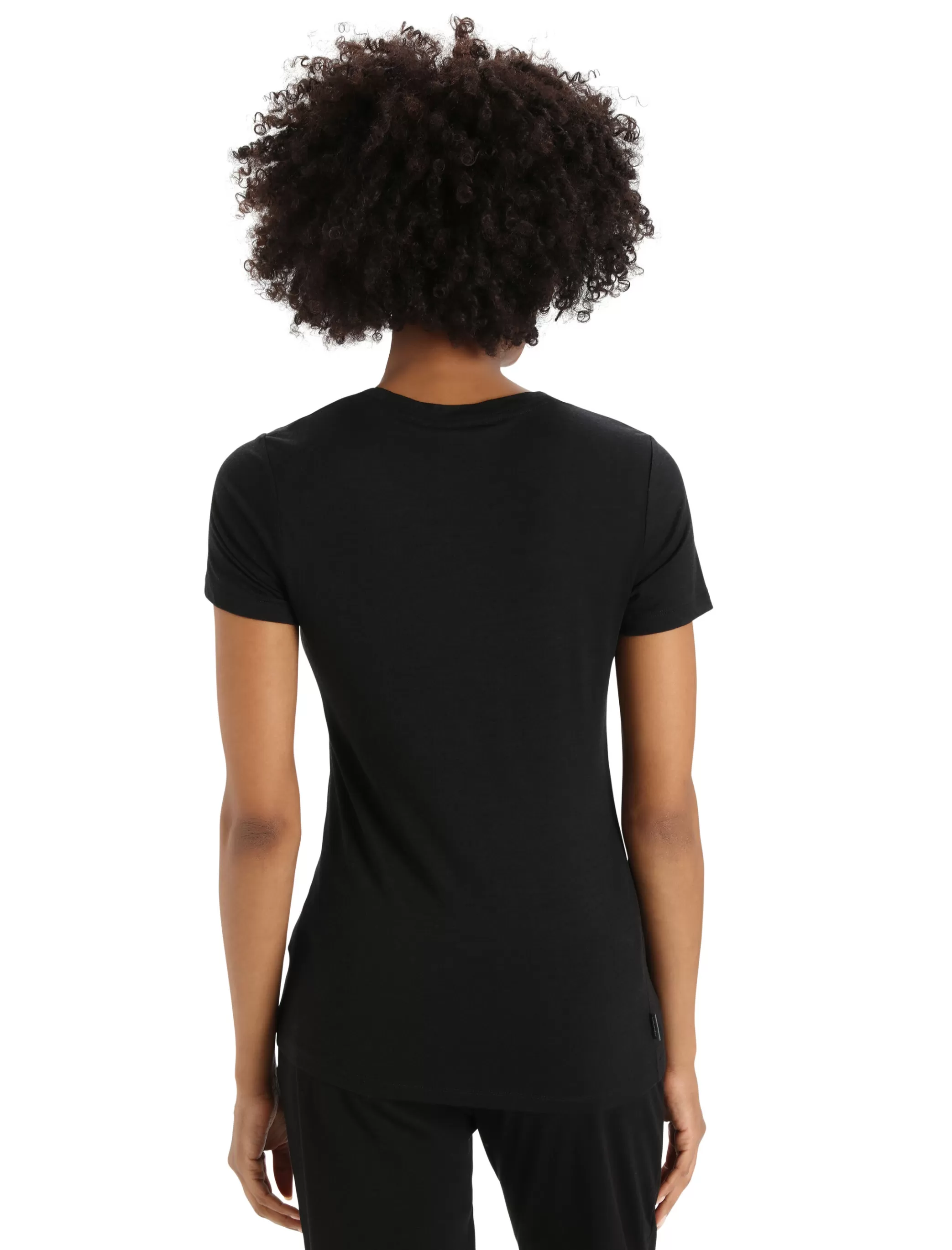 New icebreaker Women'S Merino Tech Lite Ii Short Sleeve Tee Mountain Geology Black