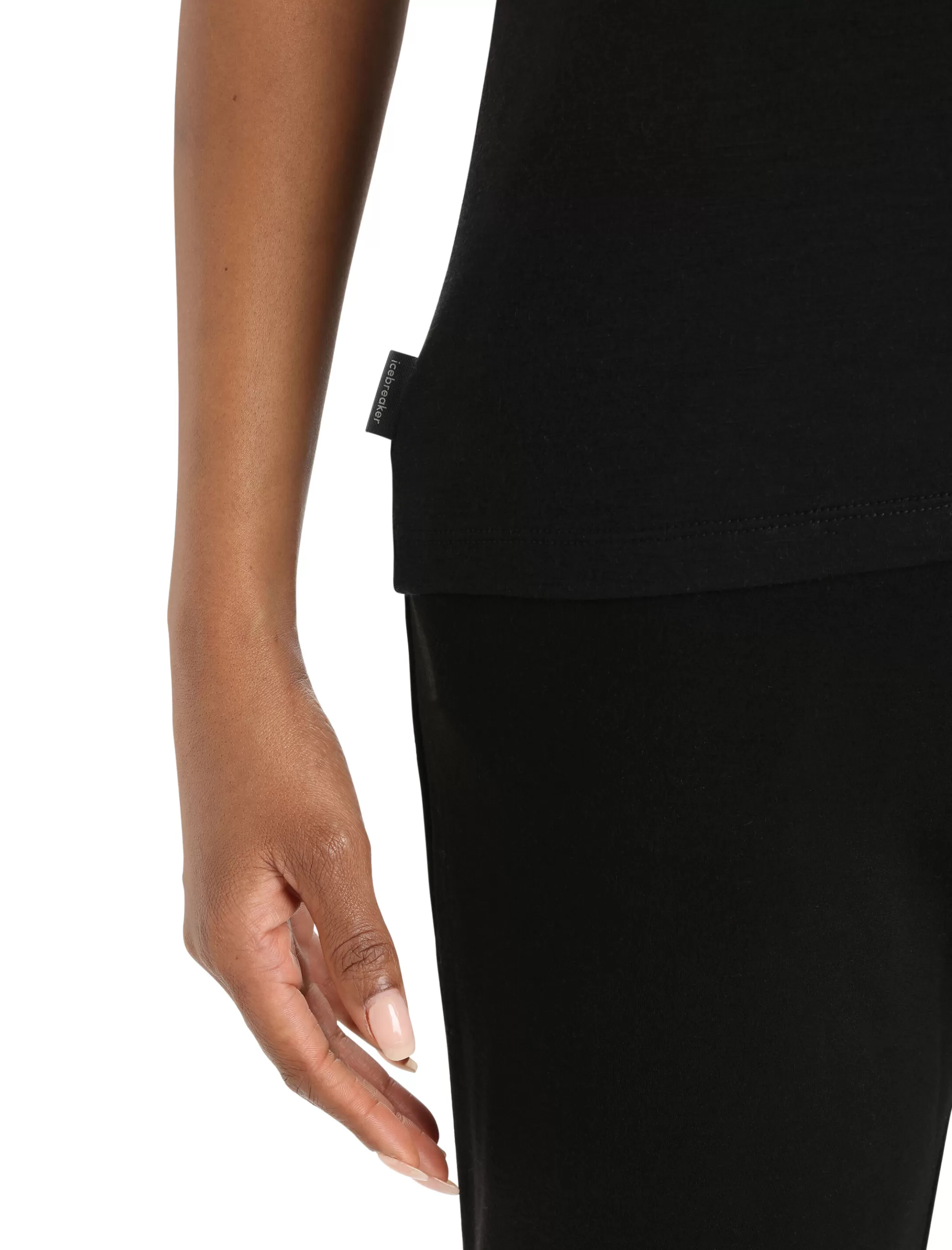 New icebreaker Women'S Merino Tech Lite Ii Short Sleeve Tee Mountain Geology Black