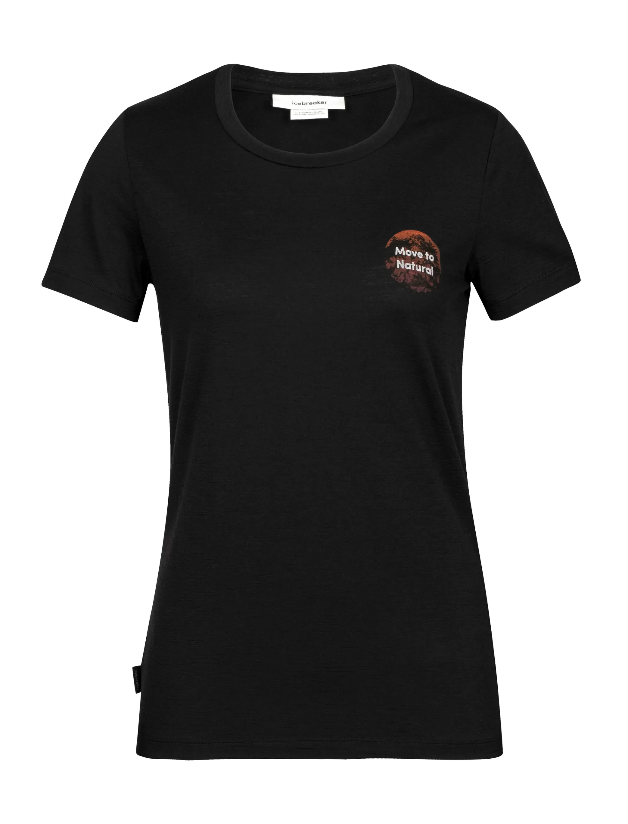 Discount icebreaker Women'S Merino Tech Lite Ii Short Sleeve Tee Natural Alps Black
