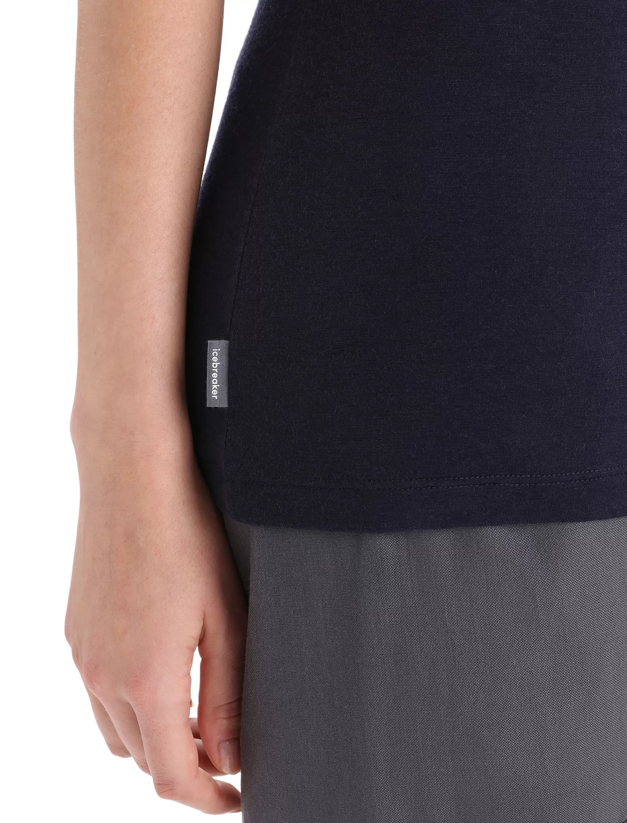 Cheap icebreaker Women'S Merino Tech Lite Ii Short Sleeve T-Shirt Cadence Paths Midnight Navy