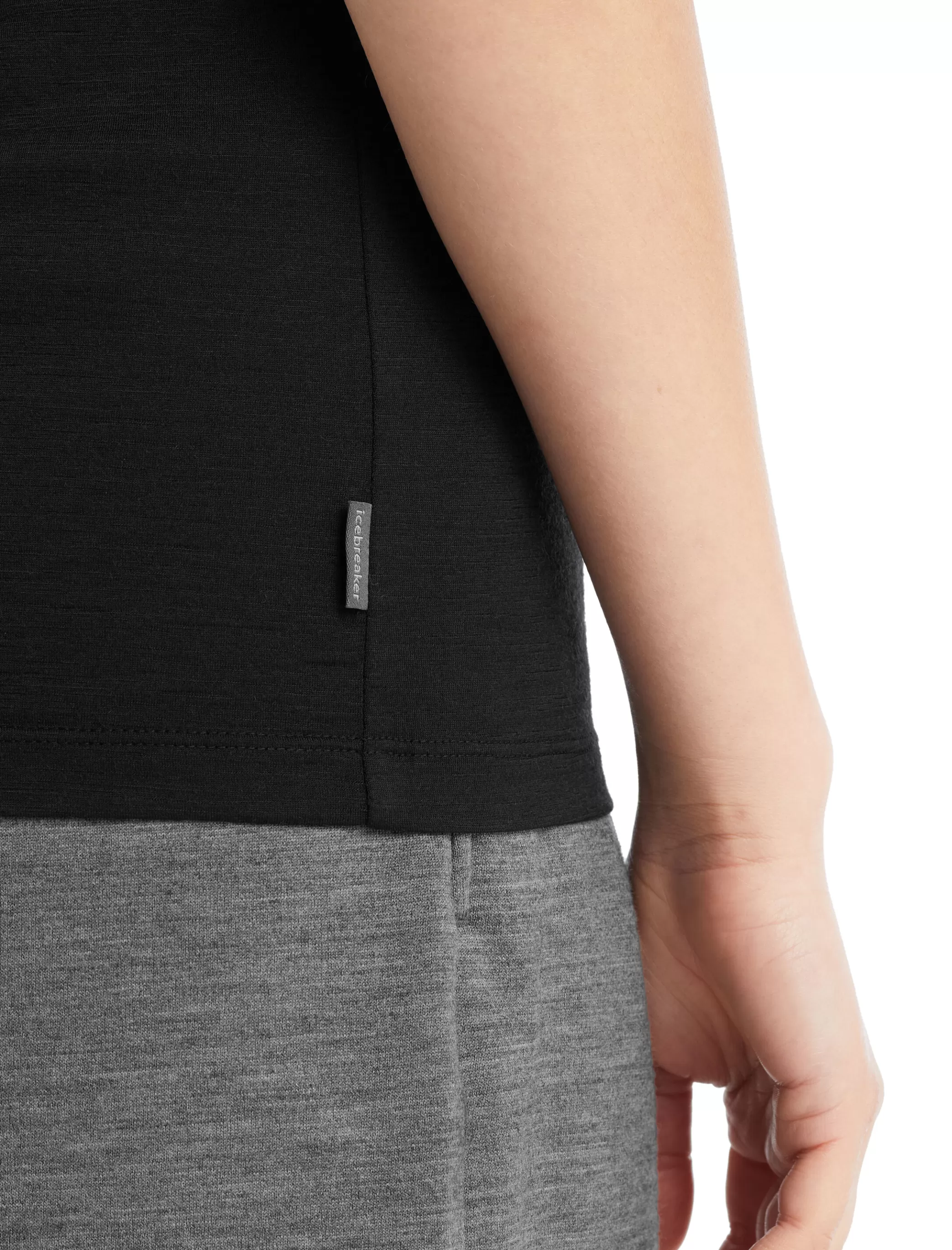 Outlet icebreaker Women'S Merino Tech Lite Ii Short Sleeve T-Shirt Mountain Lake Black
