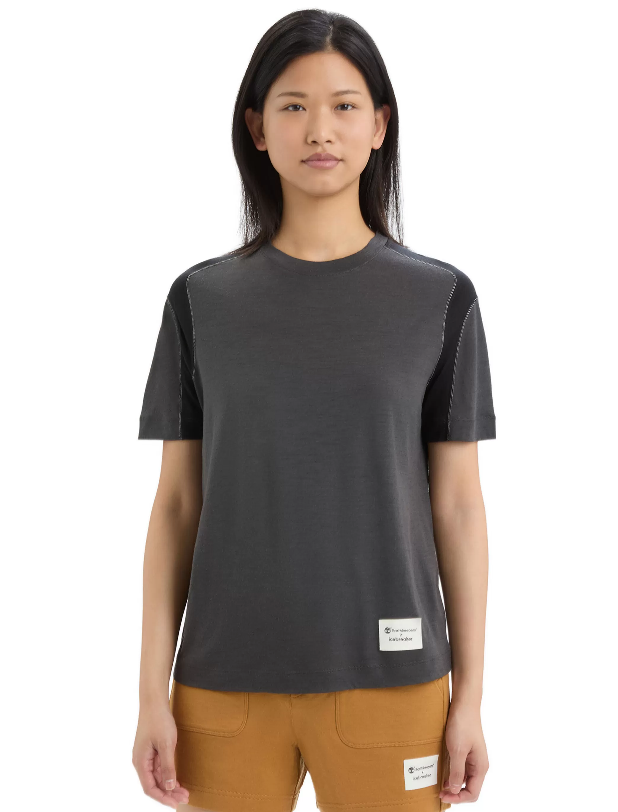 Hot icebreaker Women'S Timberland X Merino Zoneknit™ Short Sleeve T-Shirt Onyx/Black